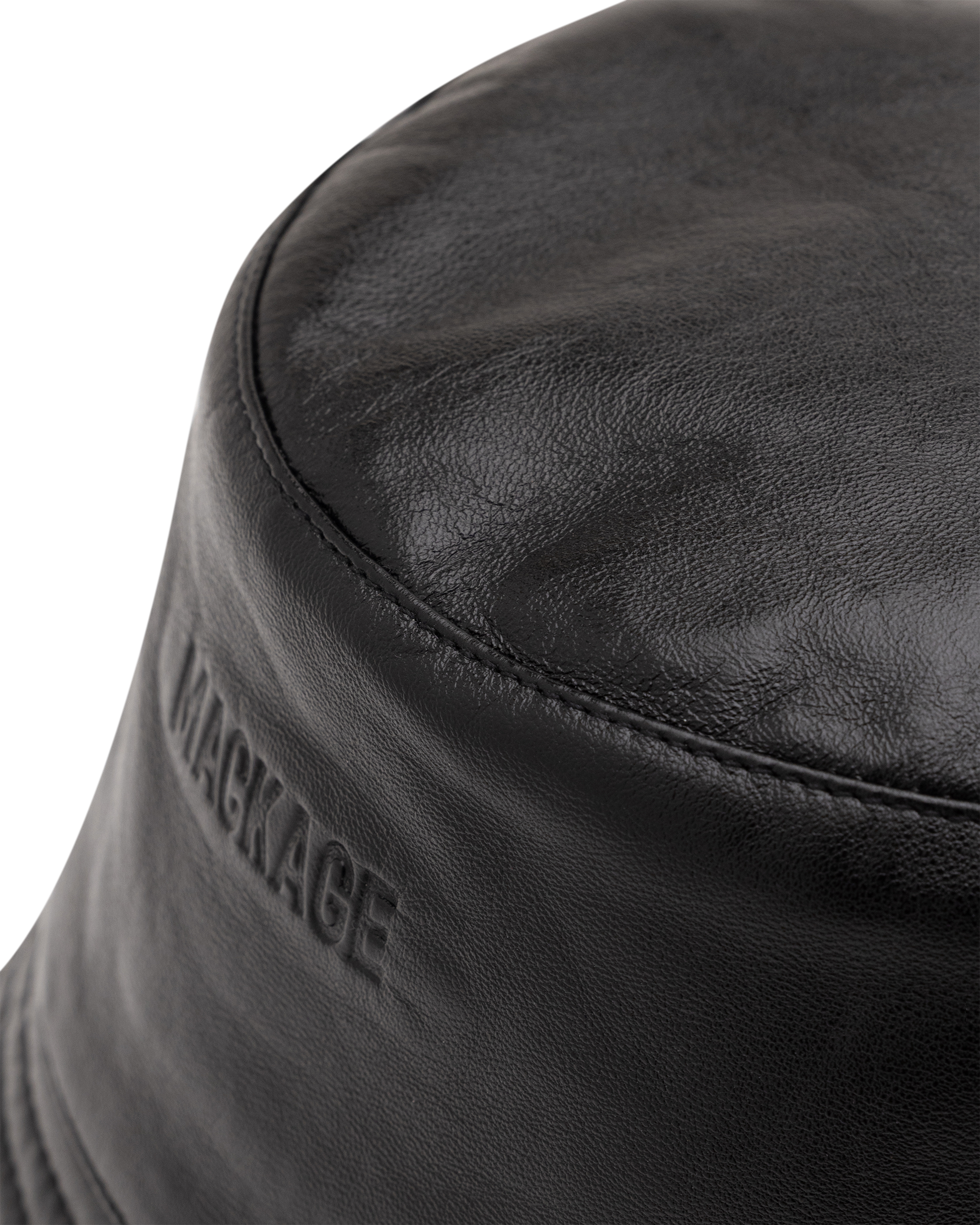 Wolffe Leather Bucket Hat