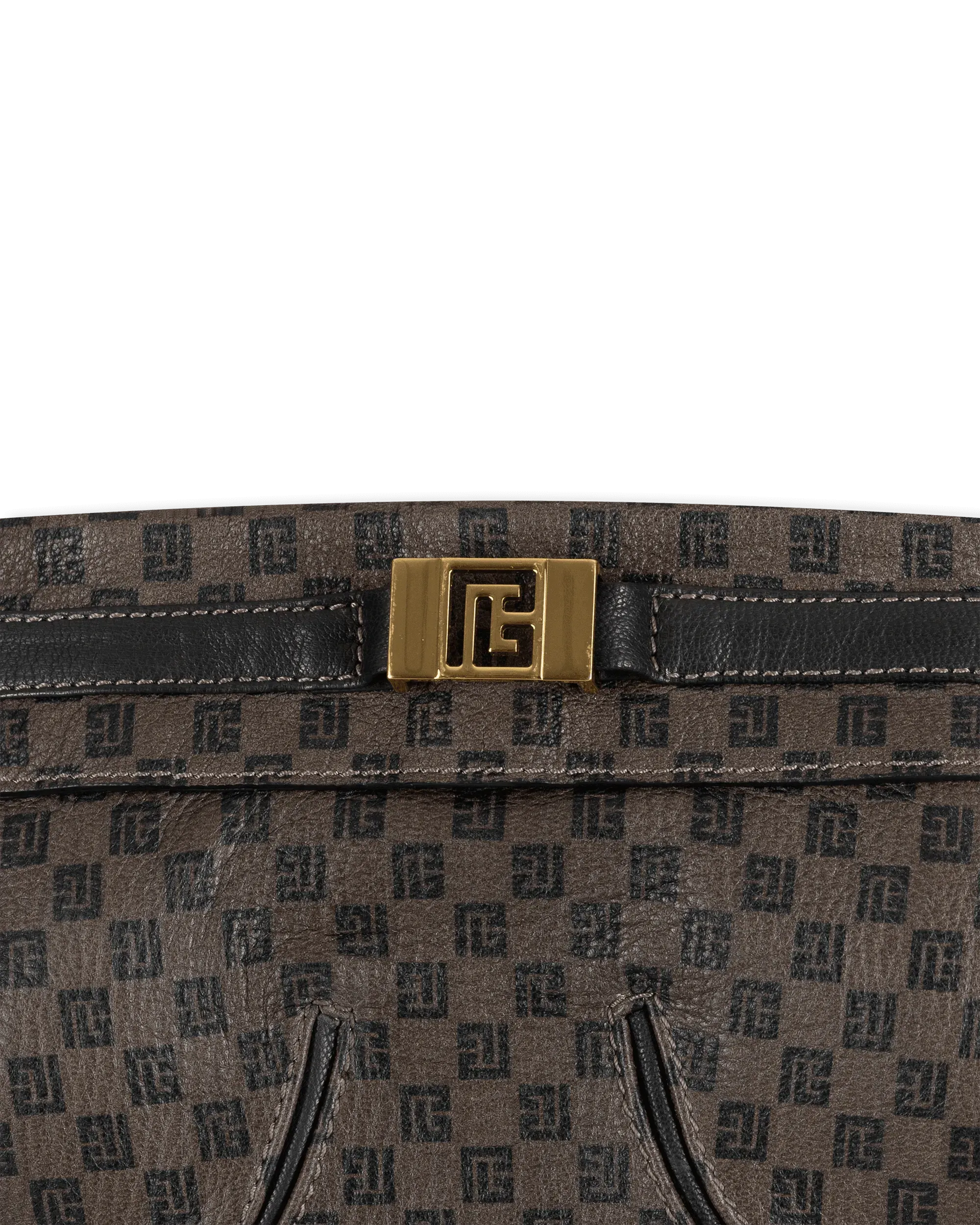 Mini Monogram Leather Bustier Top - DIHSAN