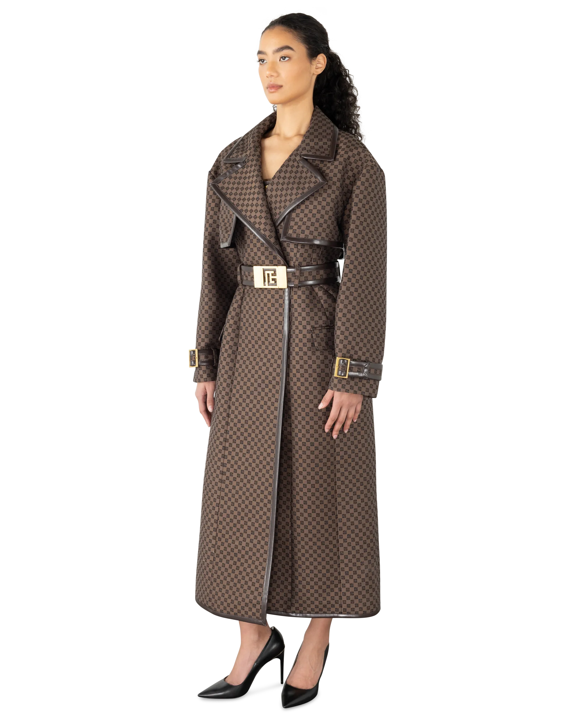 Mini Monogram Jacquard Trench Coat