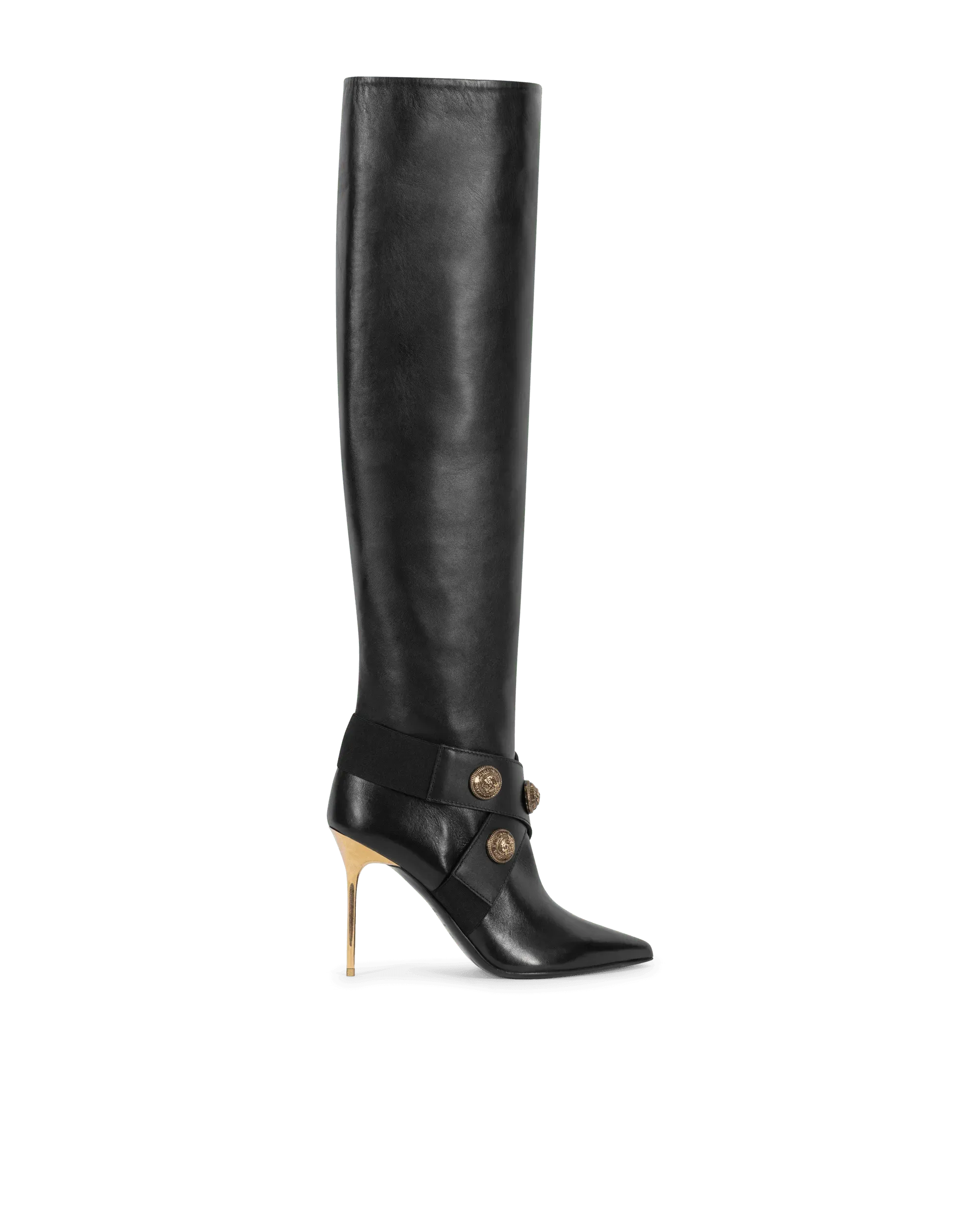 Alma Knee-High Leather Boots - DIHSAN