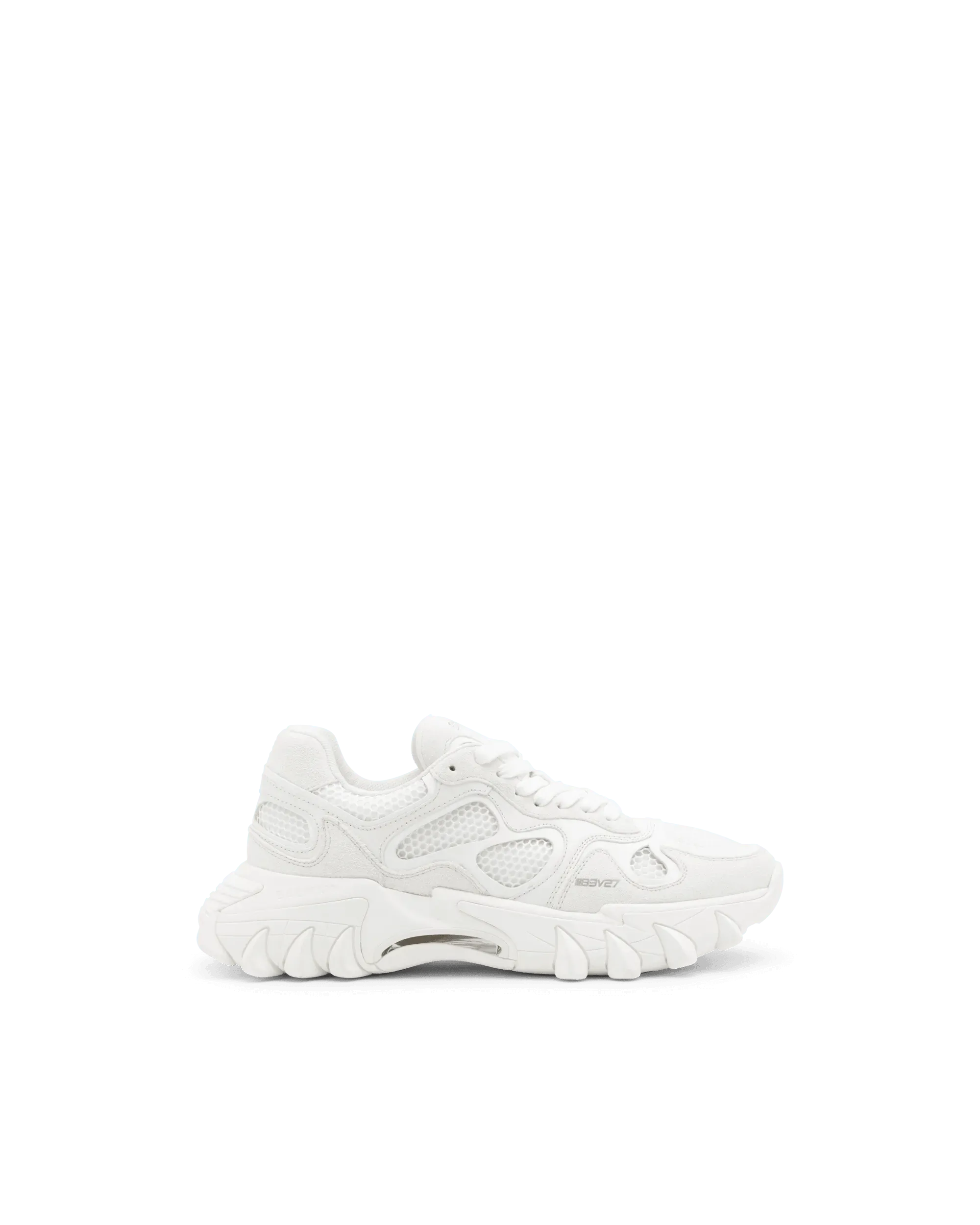 B-East Leather and Suede-Lined Sneakers - DIHSAN