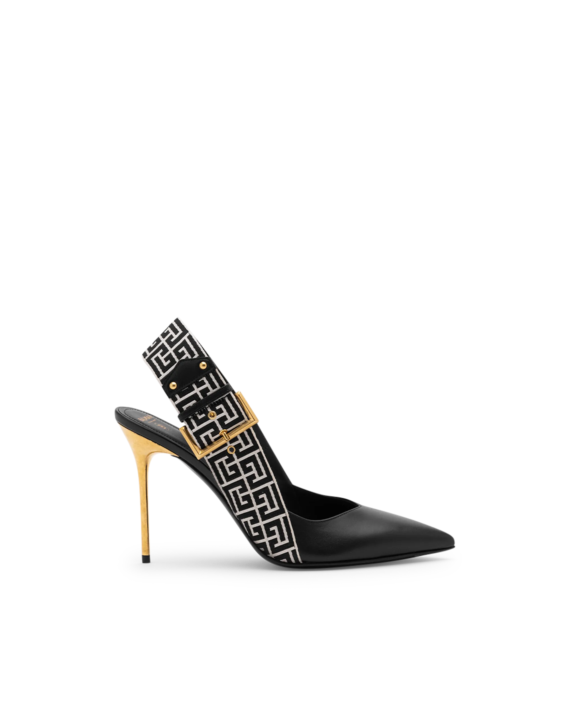 Ruby Slingback Monogram Pumps