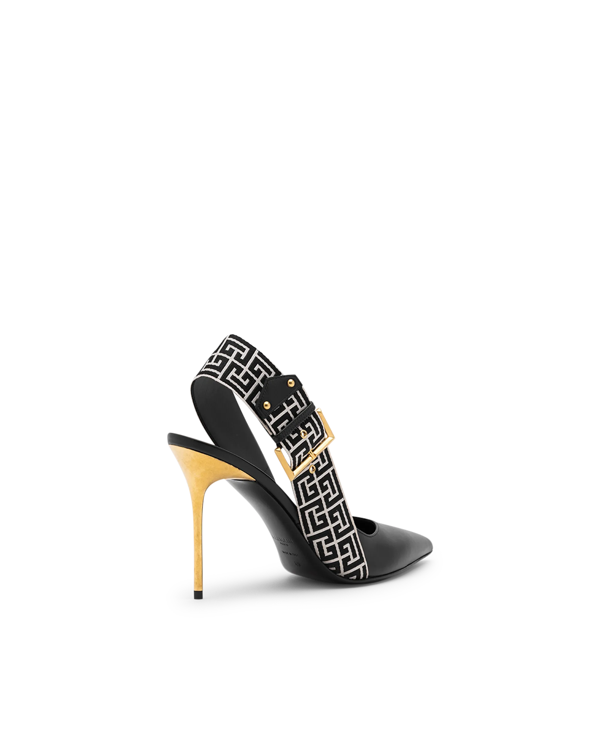 Ruby Slingback Monogram Pumps