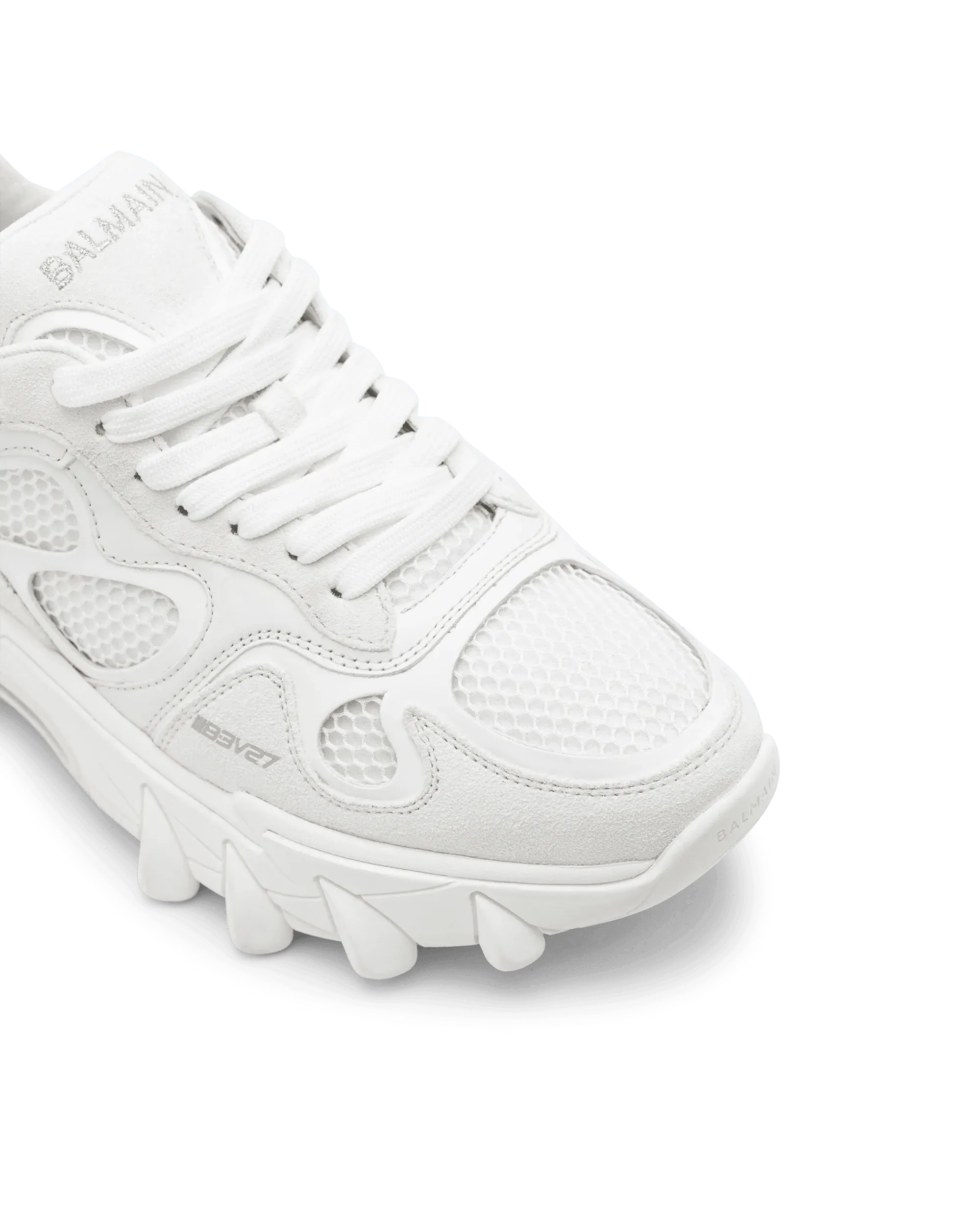 B-East Leather and Suede-Lined Sneakers - DIHSAN