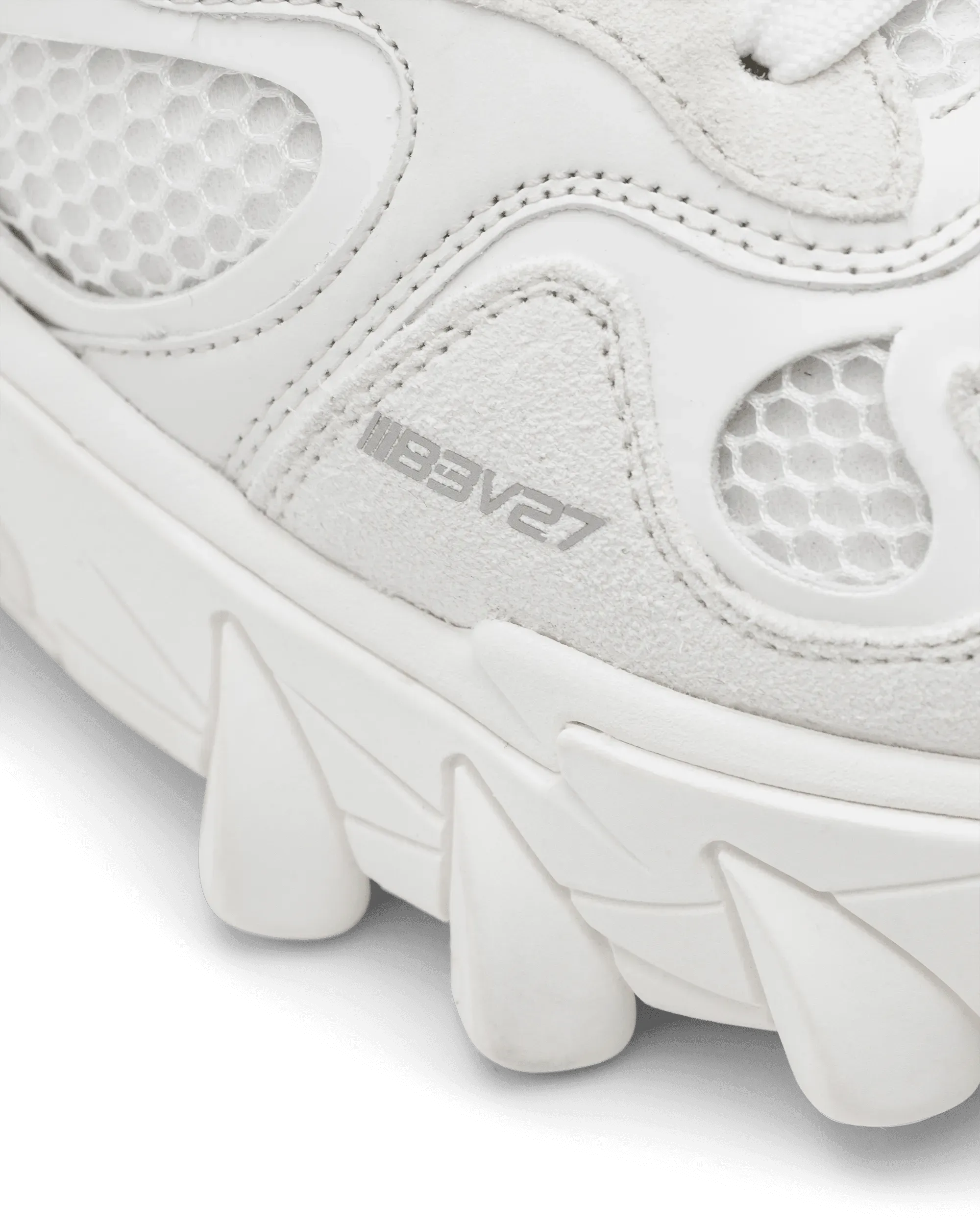 B-East Leather and Suede-Lined Sneakers - DIHSAN