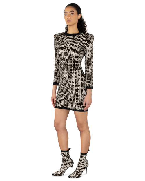 Monogram Knit Mini Dress