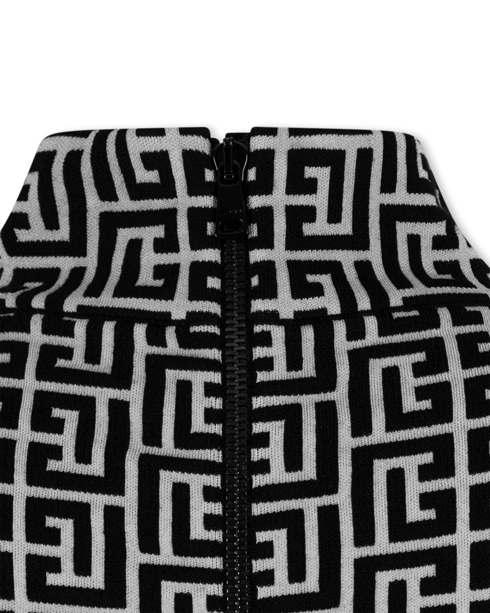Long Sleeve Monogram Mini Dress