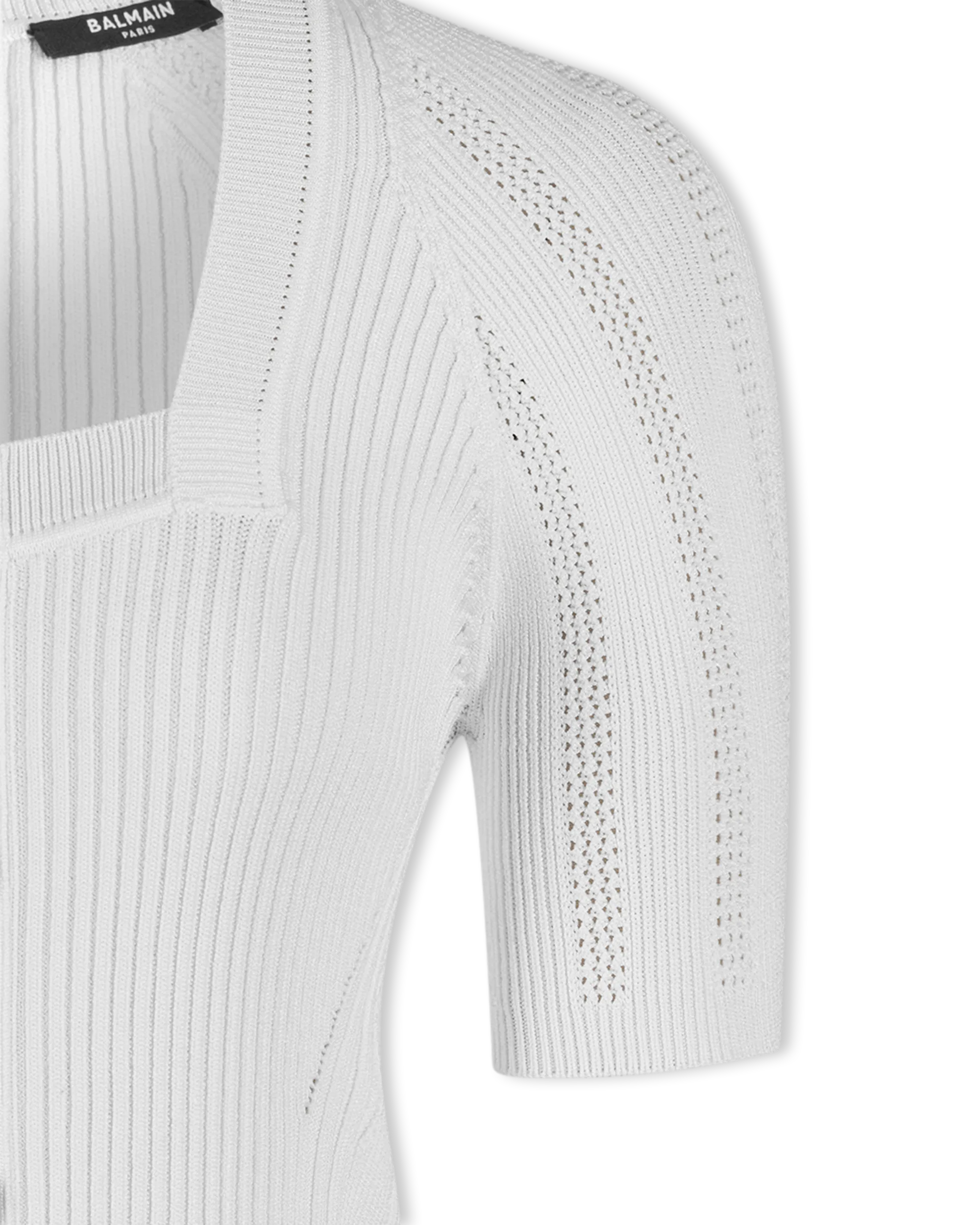 Short Sleeve Ribbed Knit Midi Dress