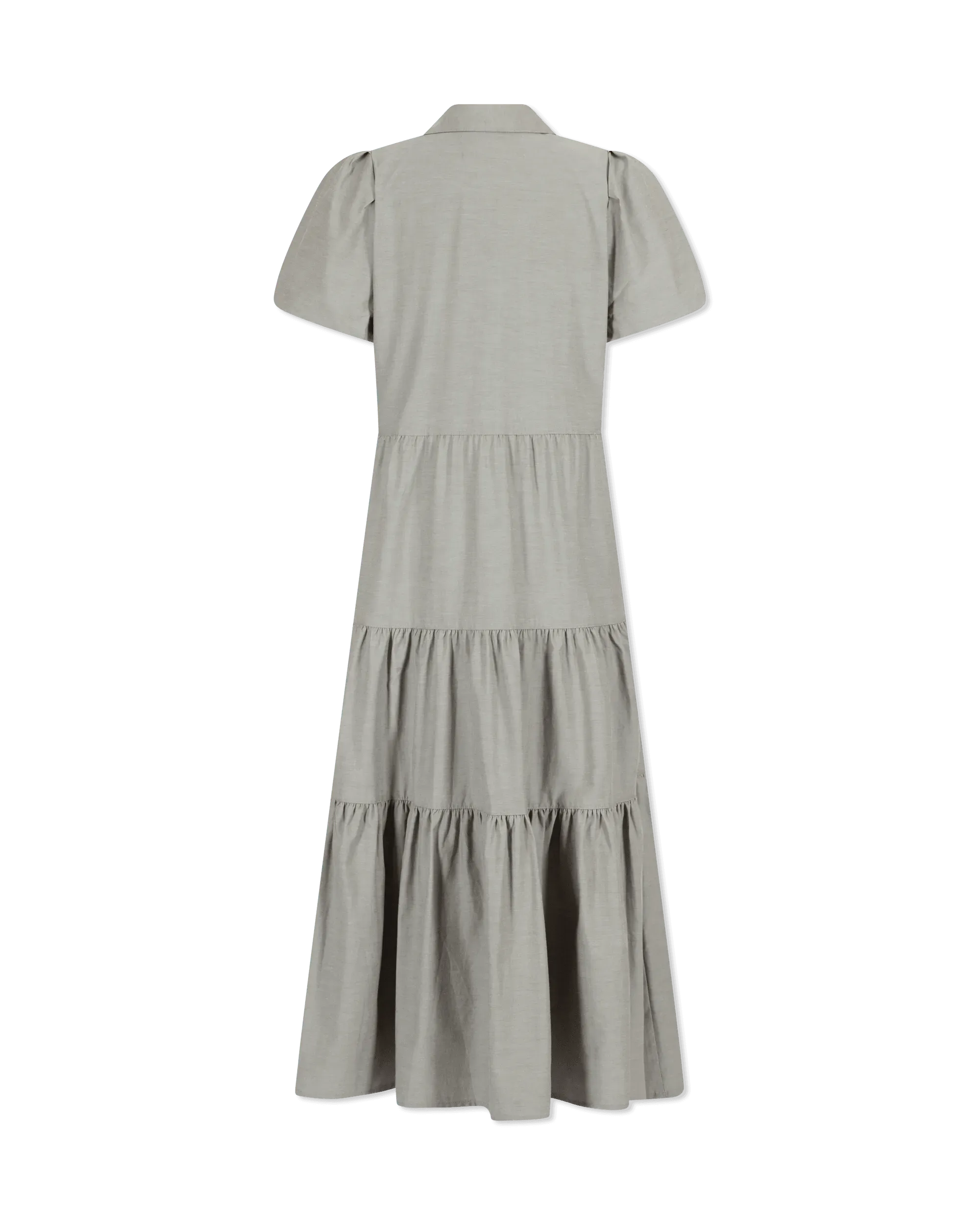 Puff Sleeve Havana Midi Dress - DIHSAN