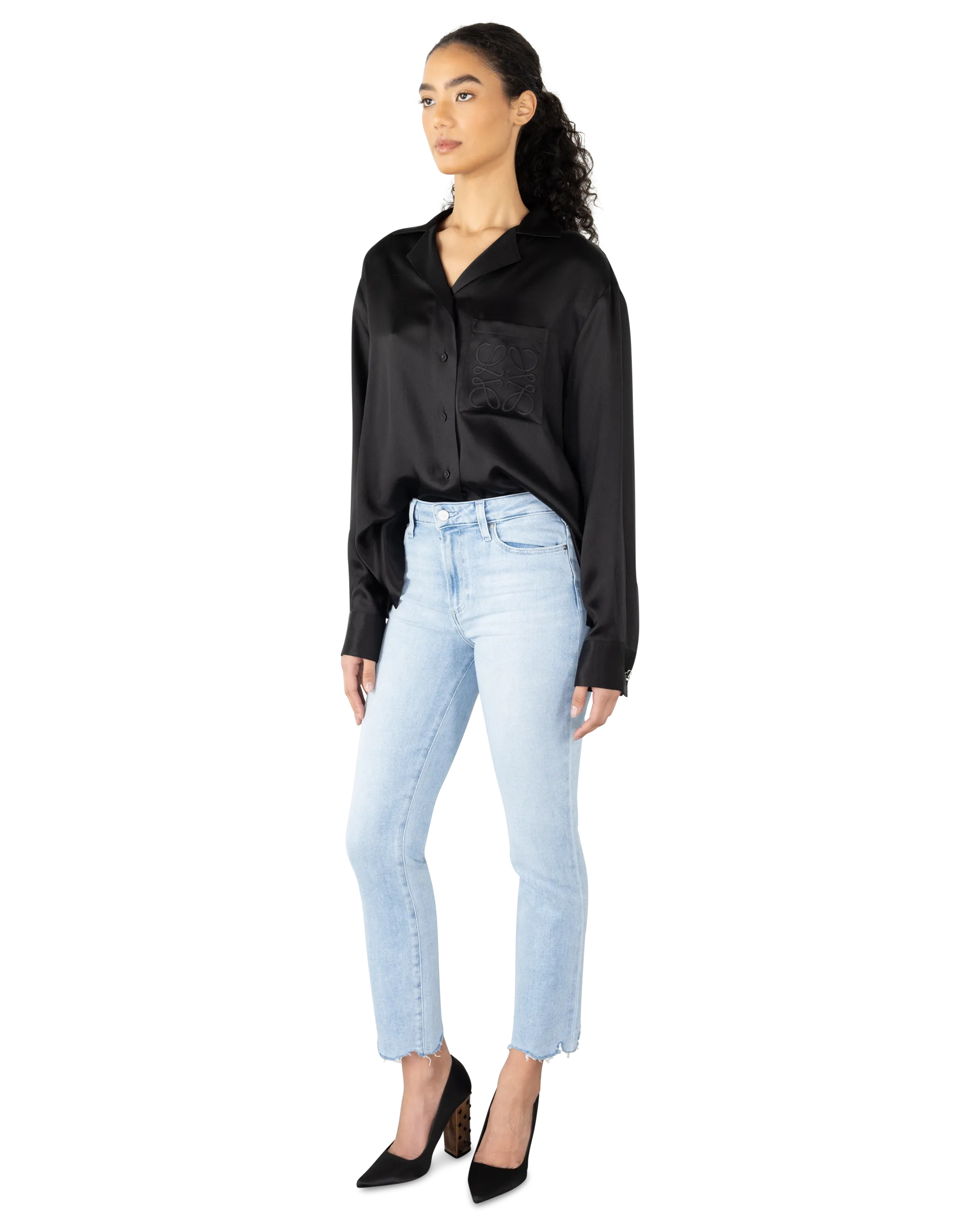 Cindy Stellar Hem Ultra High-Rise Jeans