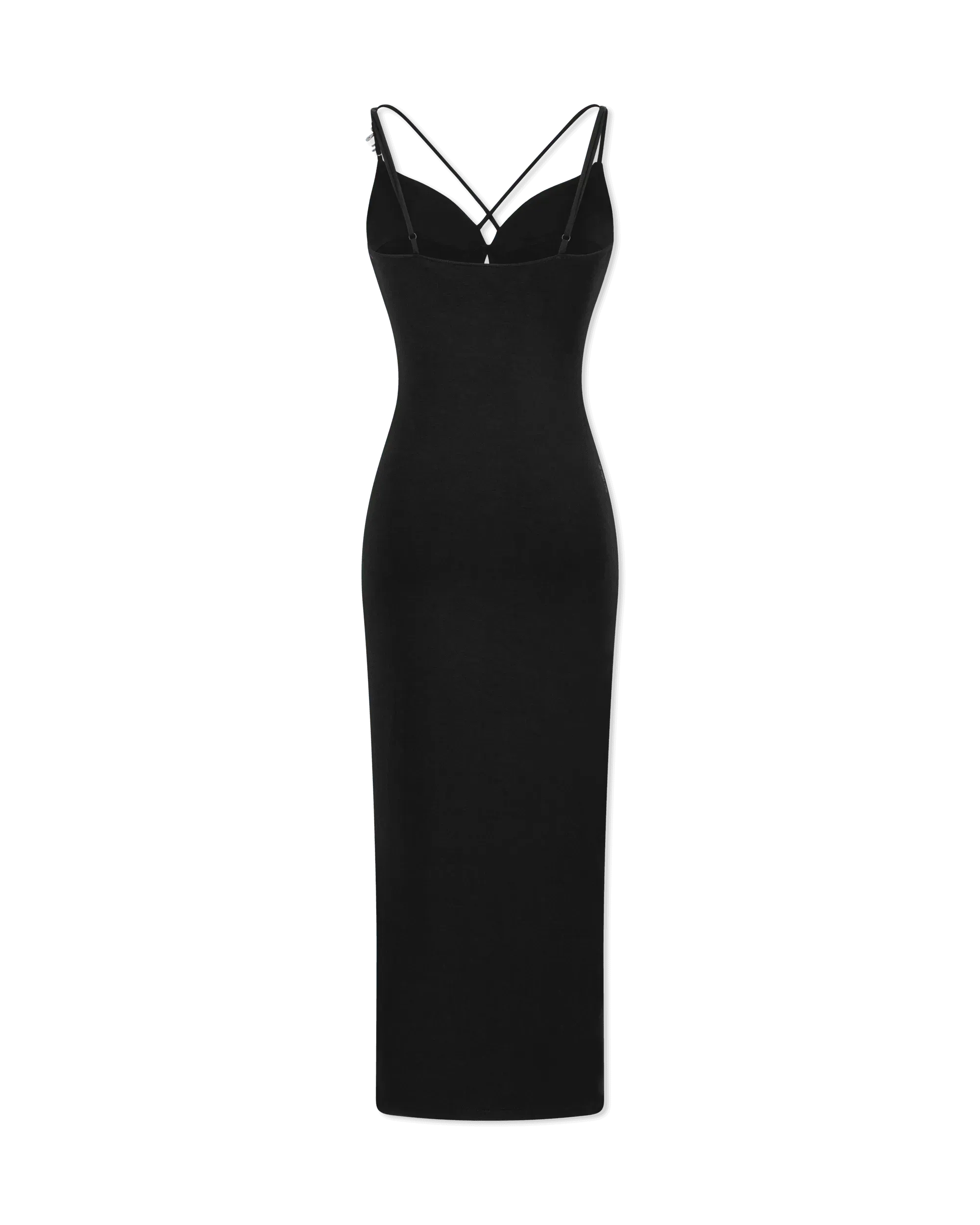 Nandrea Cross-Strap Jersey Dress - DIHSAN