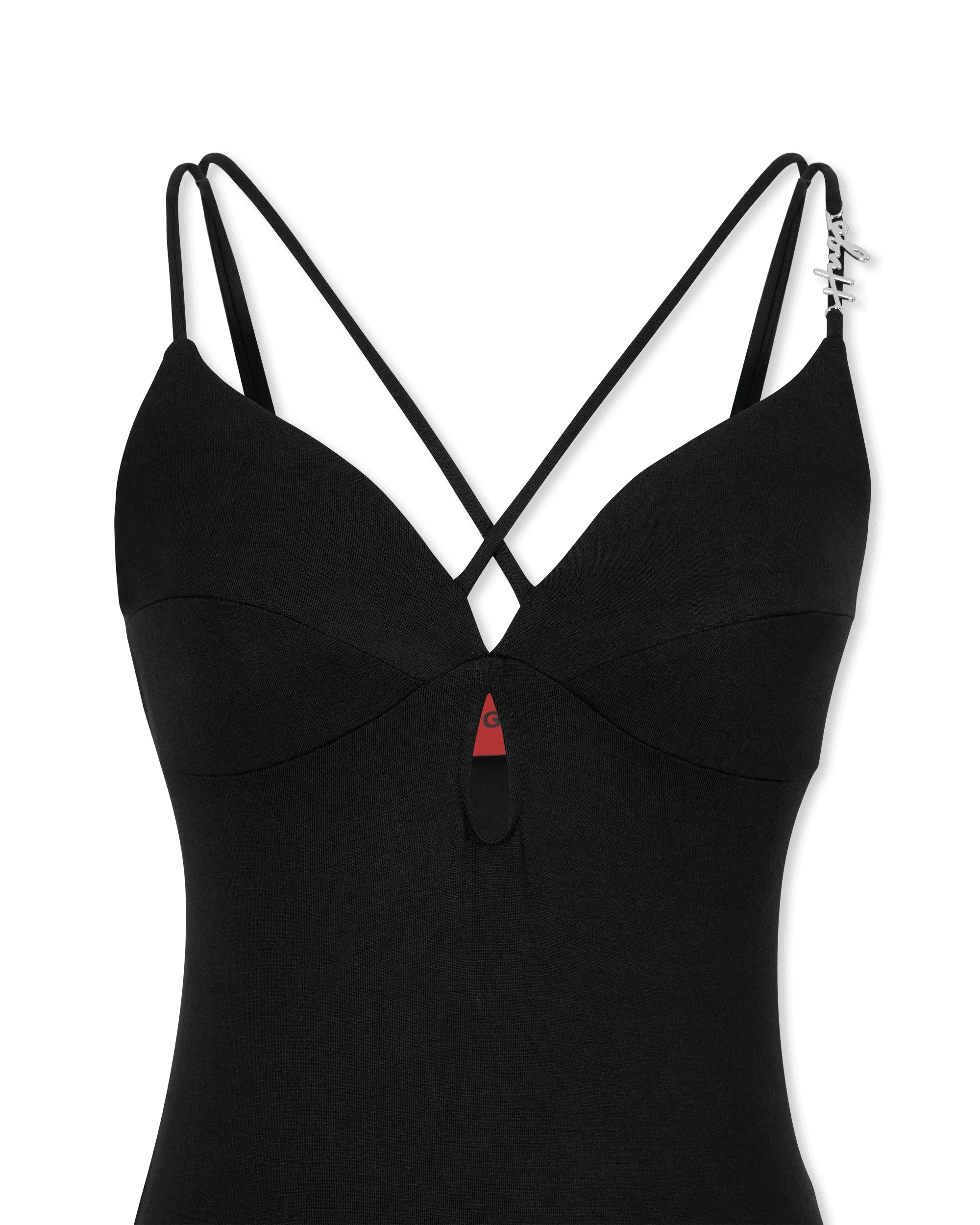 Nandrea Cross-Strap Jersey Dress - DIHSAN