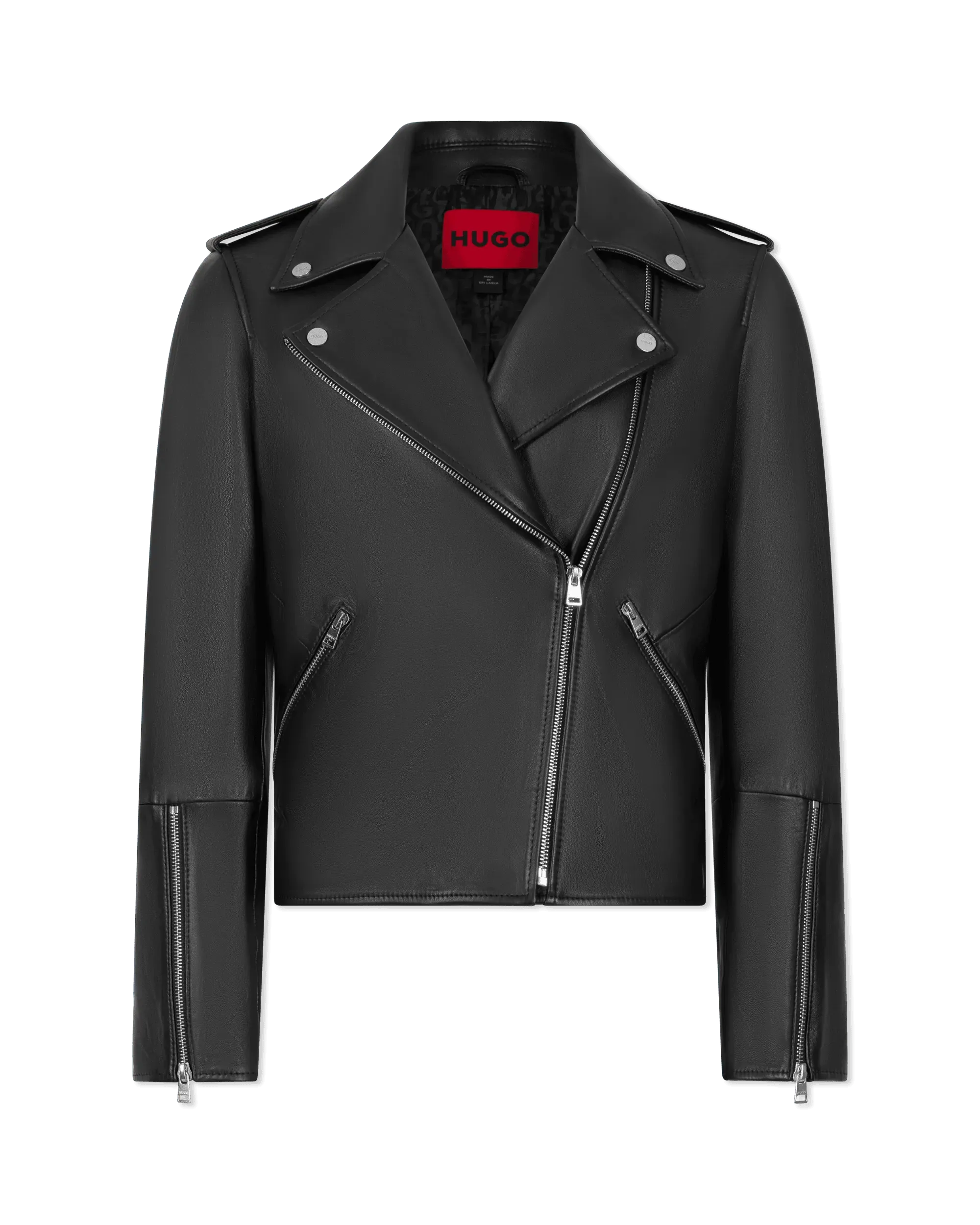 Lujana Leather Biker Jacket - DIHSAN