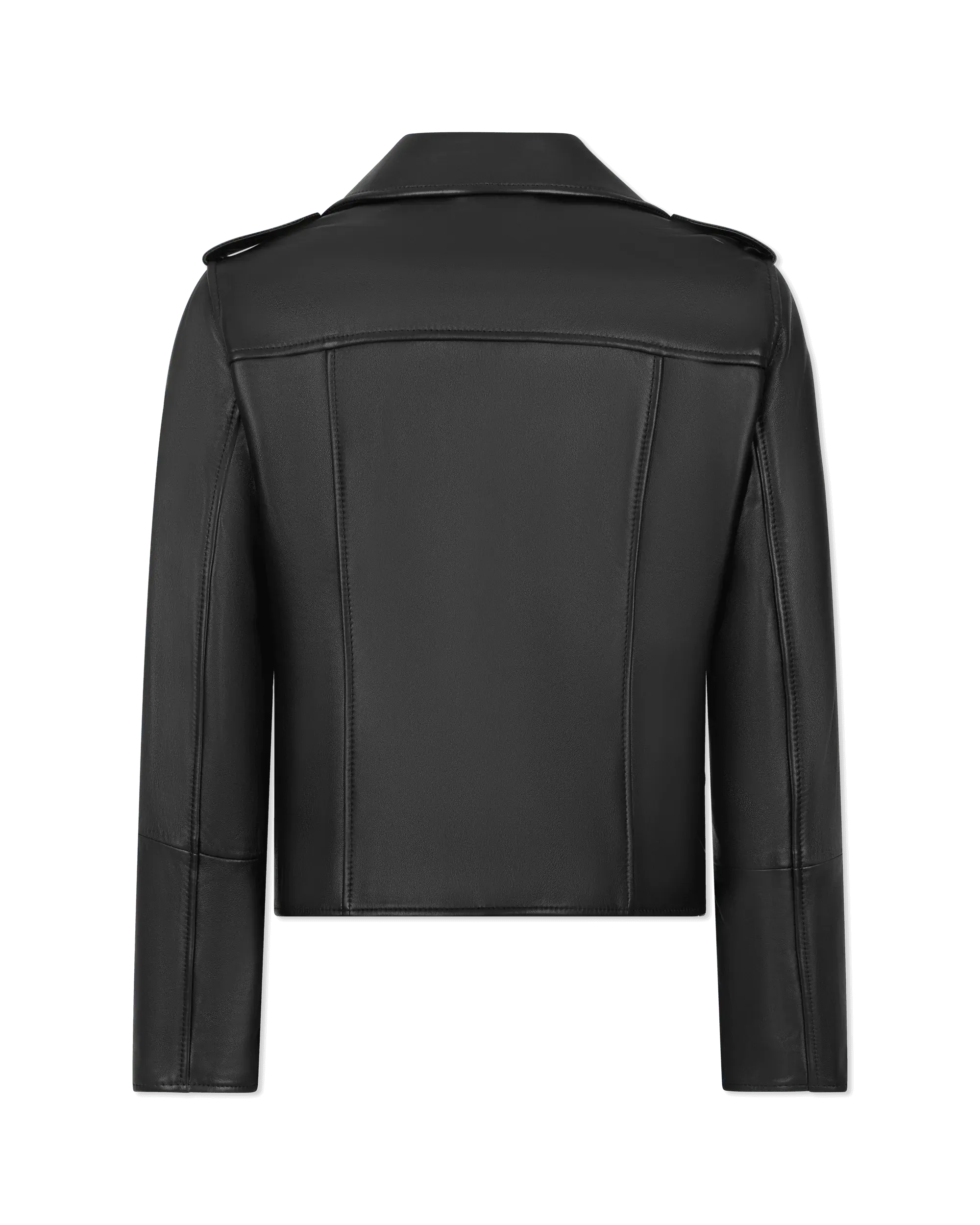 Lujana Leather Biker Jacket - DIHSAN