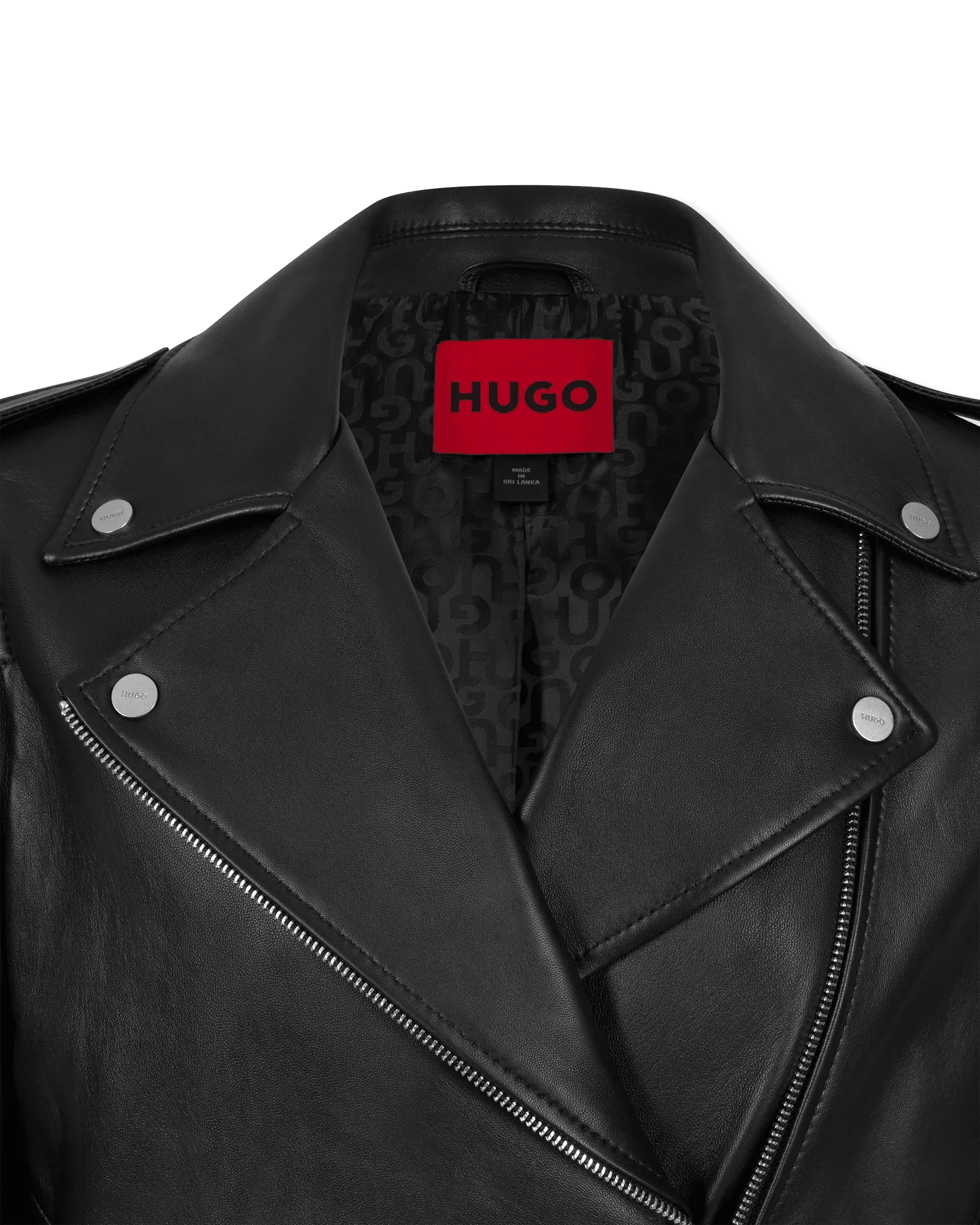 Lujana Leather Biker Jacket - DIHSAN