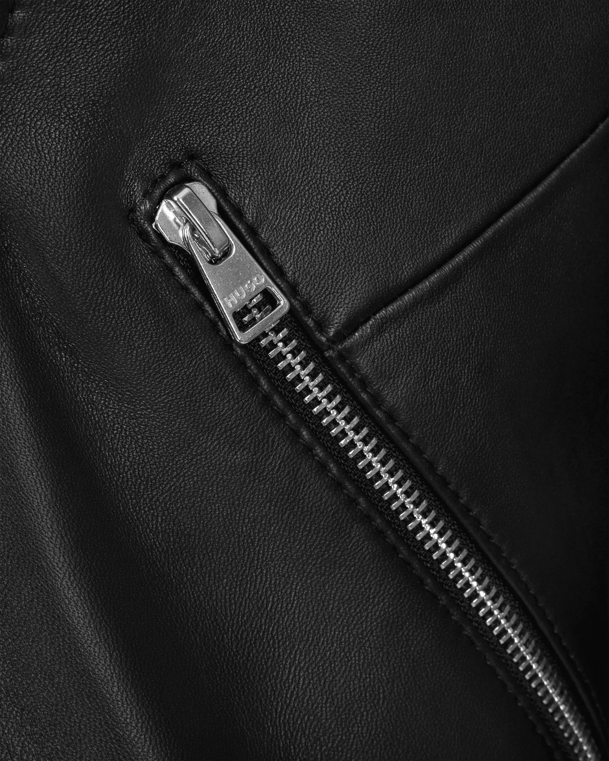 Lujana Leather Biker Jacket - DIHSAN