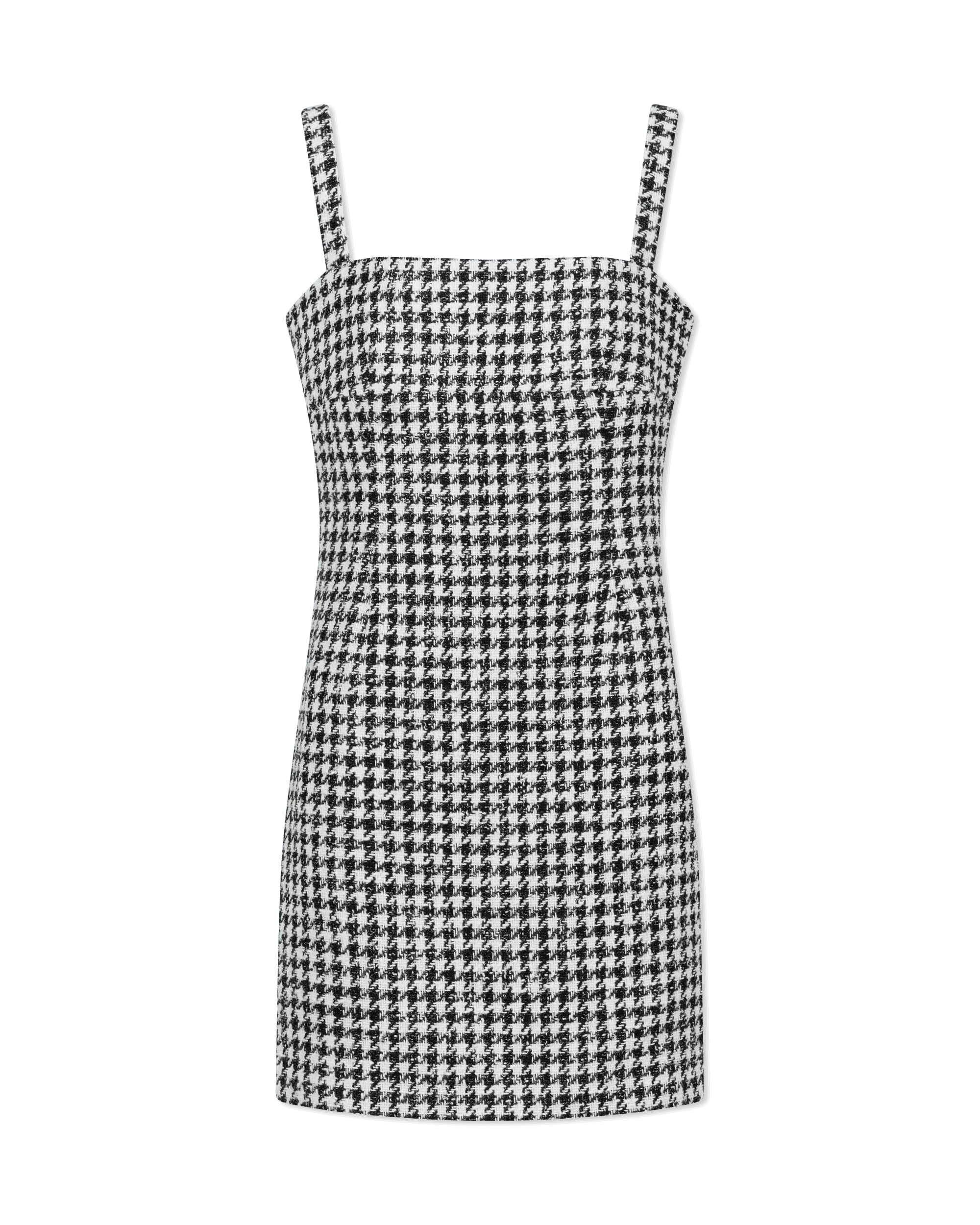 Keluno Houndstooth Mini Dress - DIHSAN