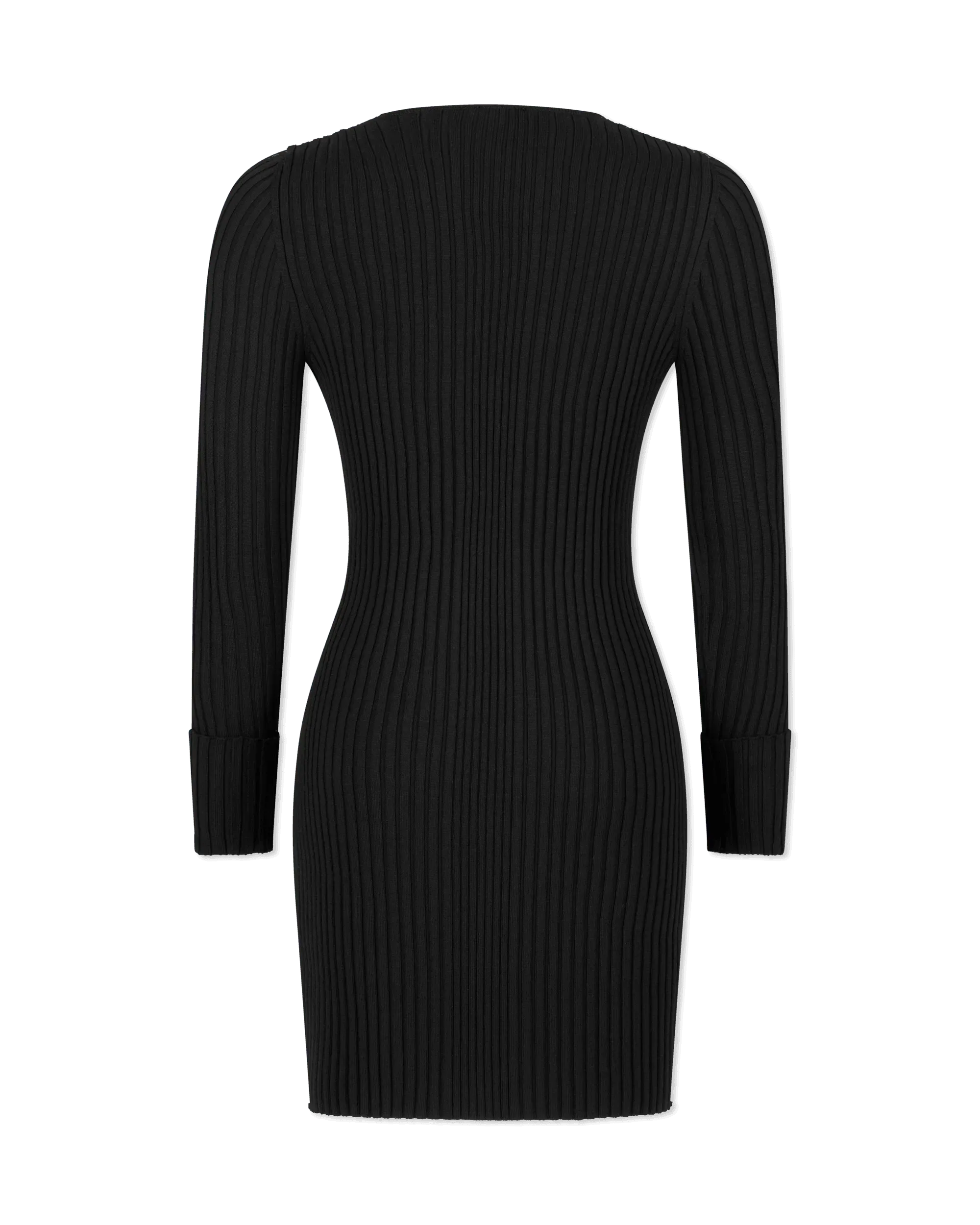 Merino Rib Cardigan Dress - DIHSAN