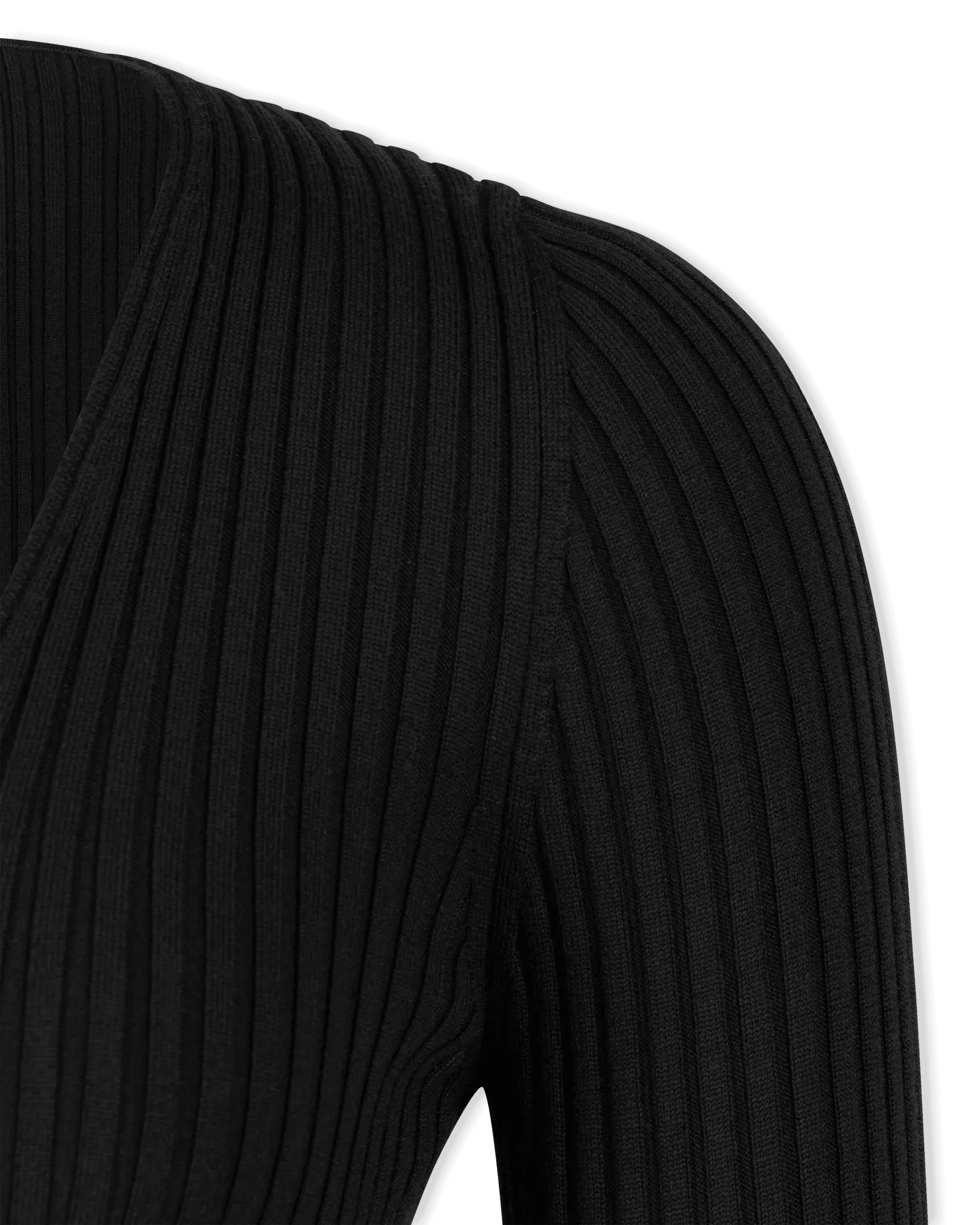 Merino Rib Cardigan Dress - DIHSAN