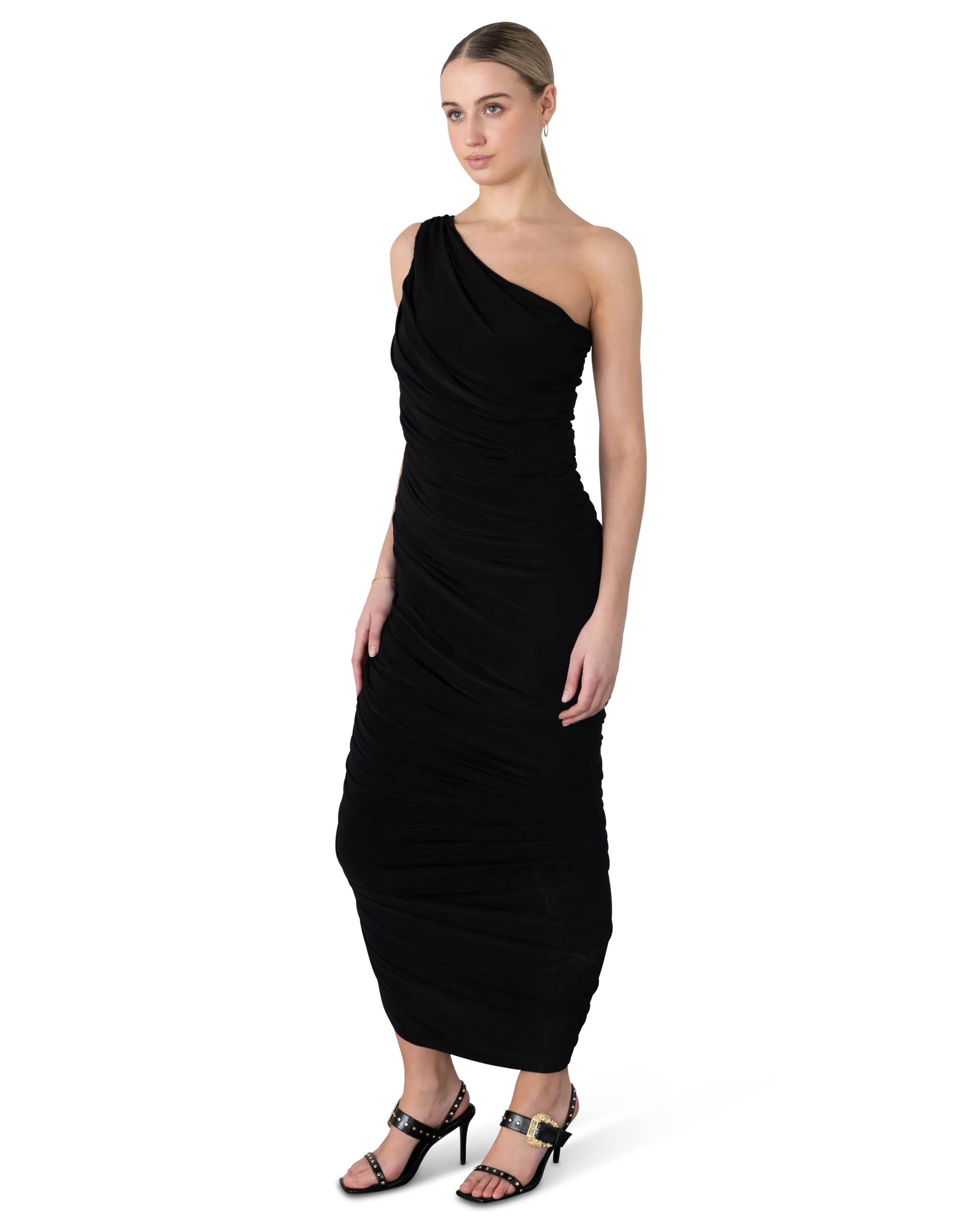 Norma Kamali Diana One Shoulder Gown