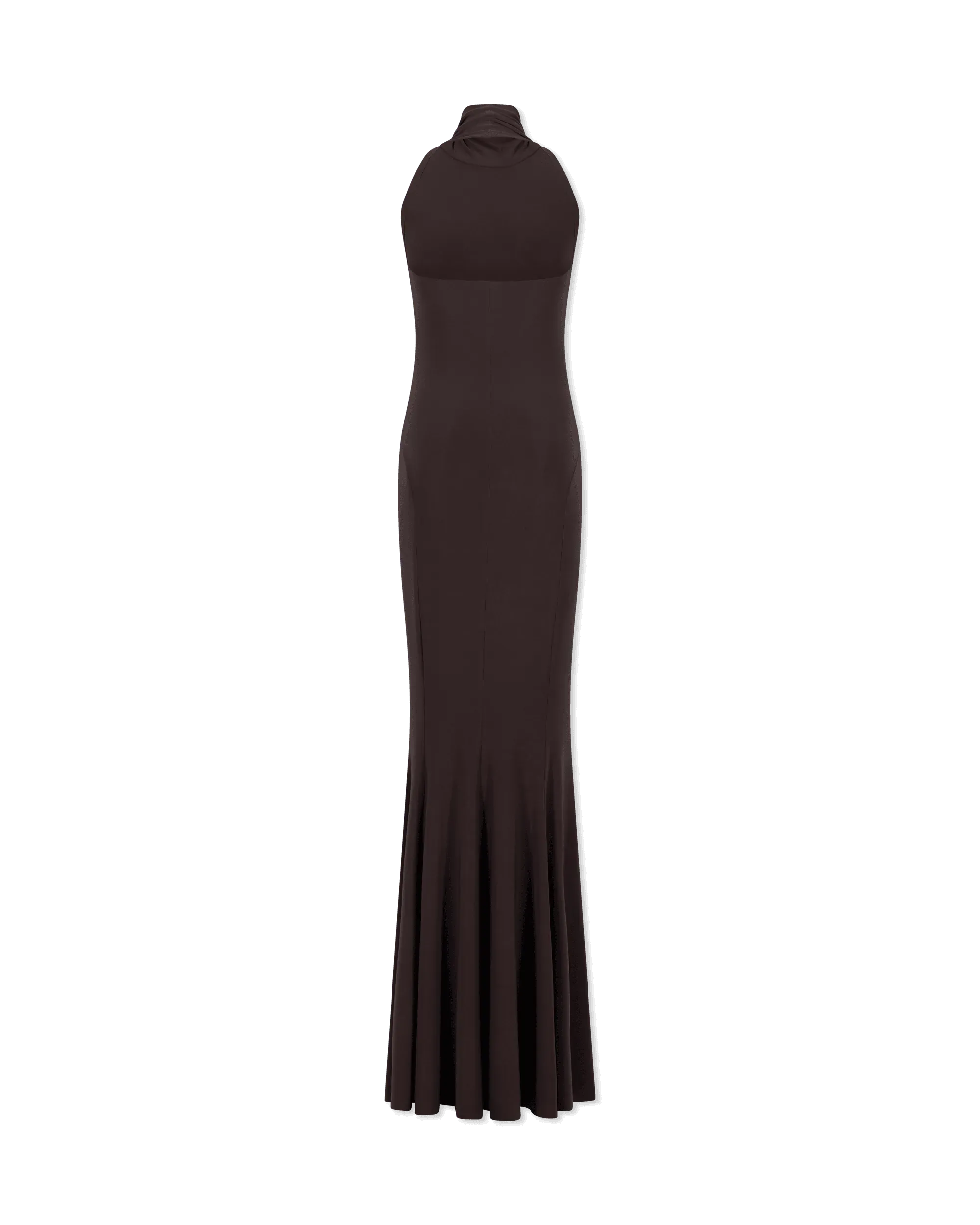 Halter Turtleneck Fish Tail Gown - DIHSAN