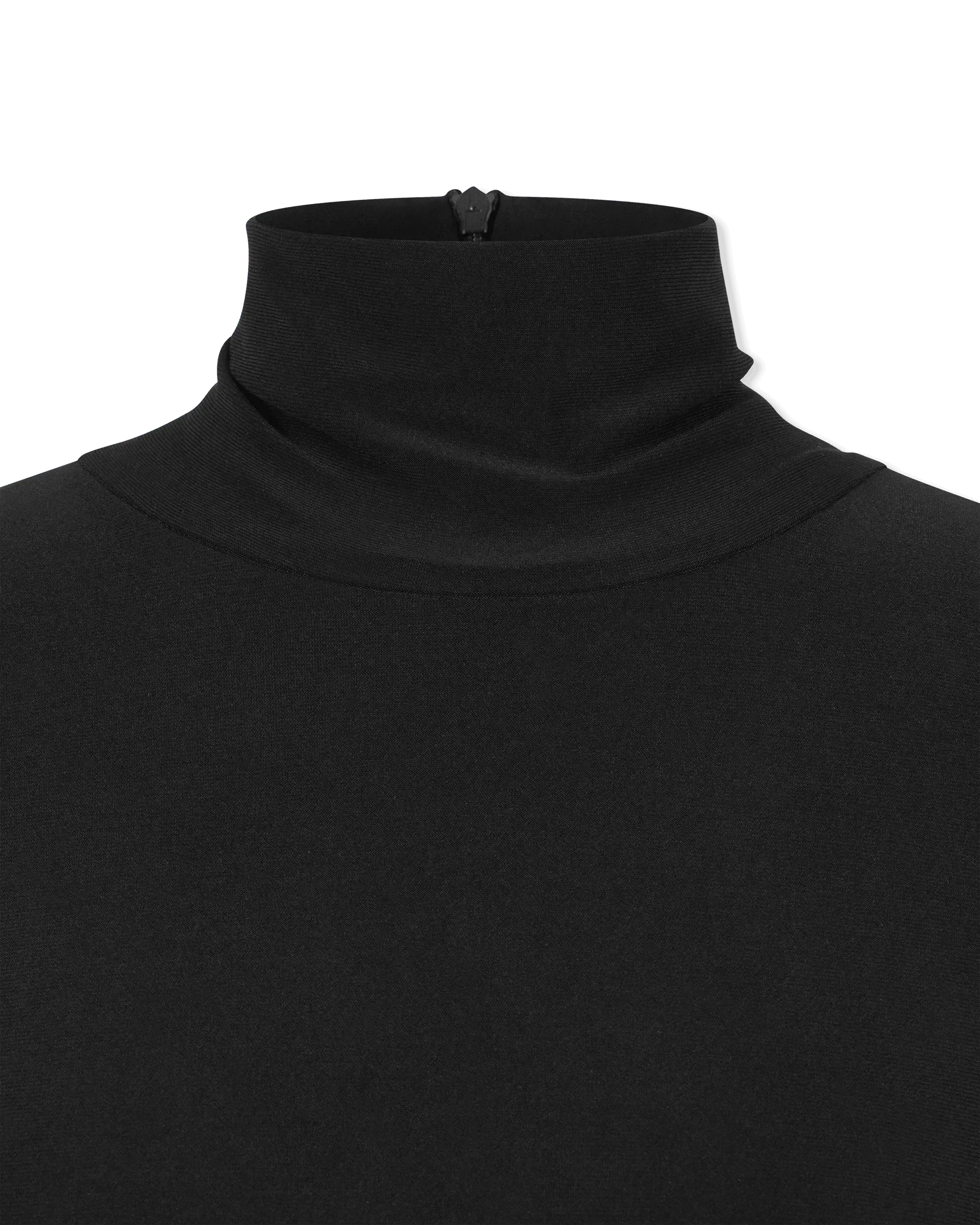 Long Sleeve Turtleneck Side Slit Gown - DIHSAN