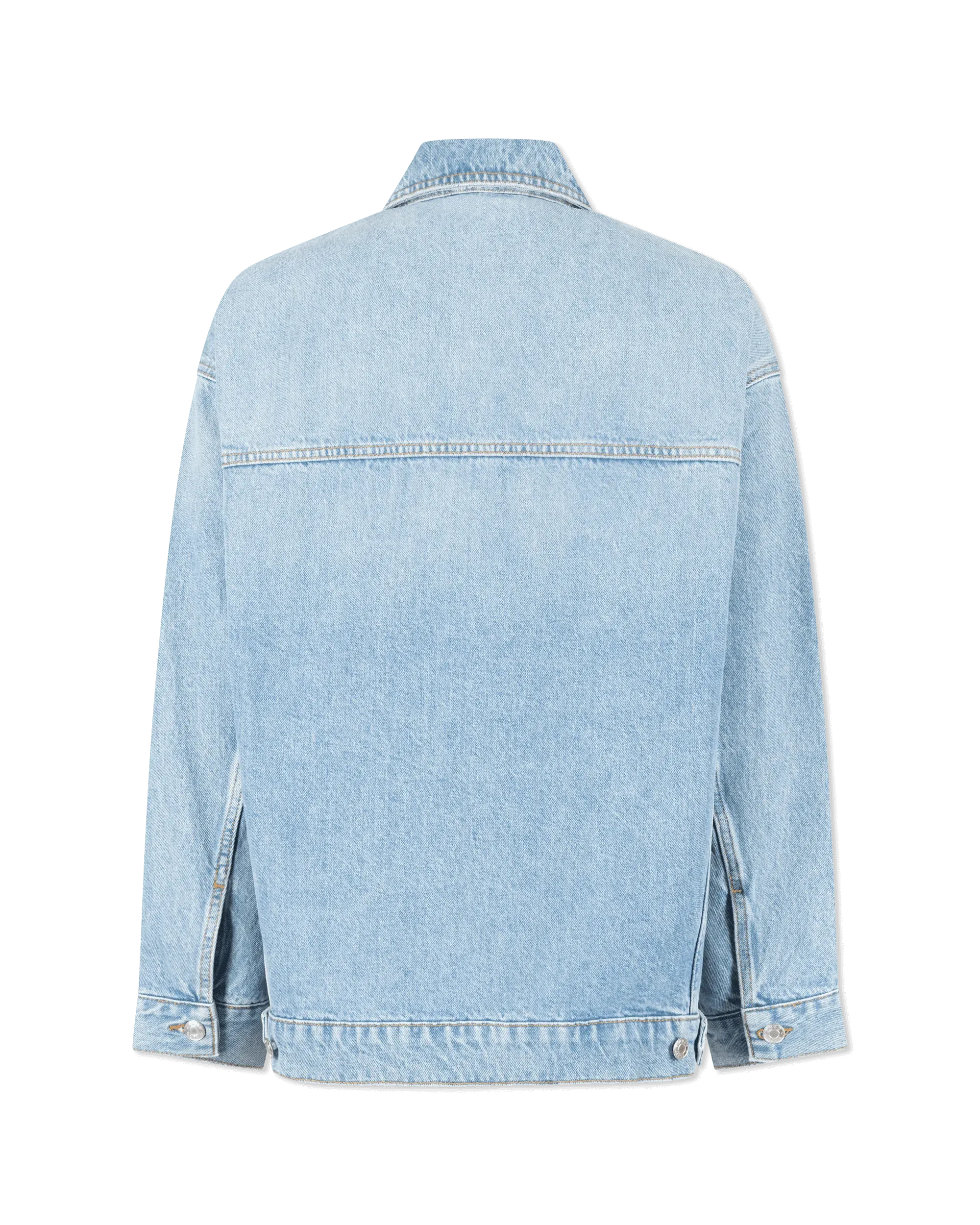 Light Blue Cotton Icon Denim Jacket by HUGO - Red | DIHSAN