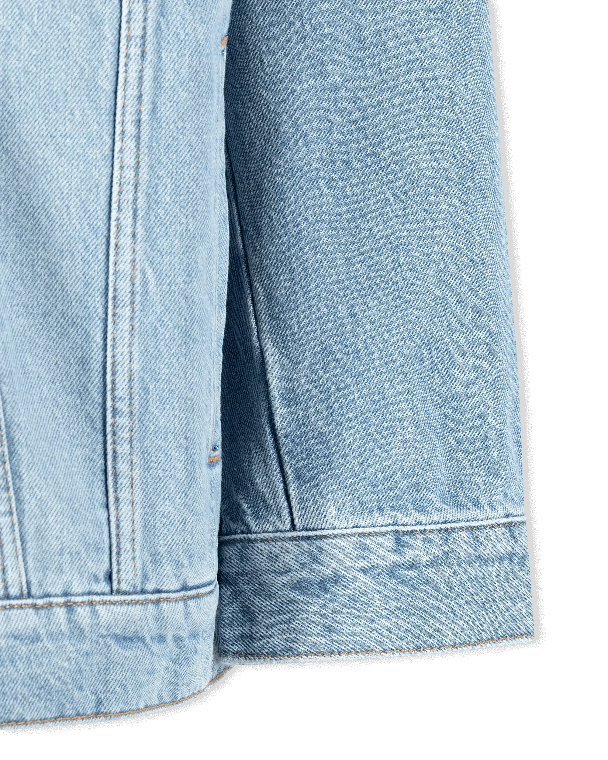 Light Blue Cotton Icon Denim Jacket by HUGO - Red | DIHSAN