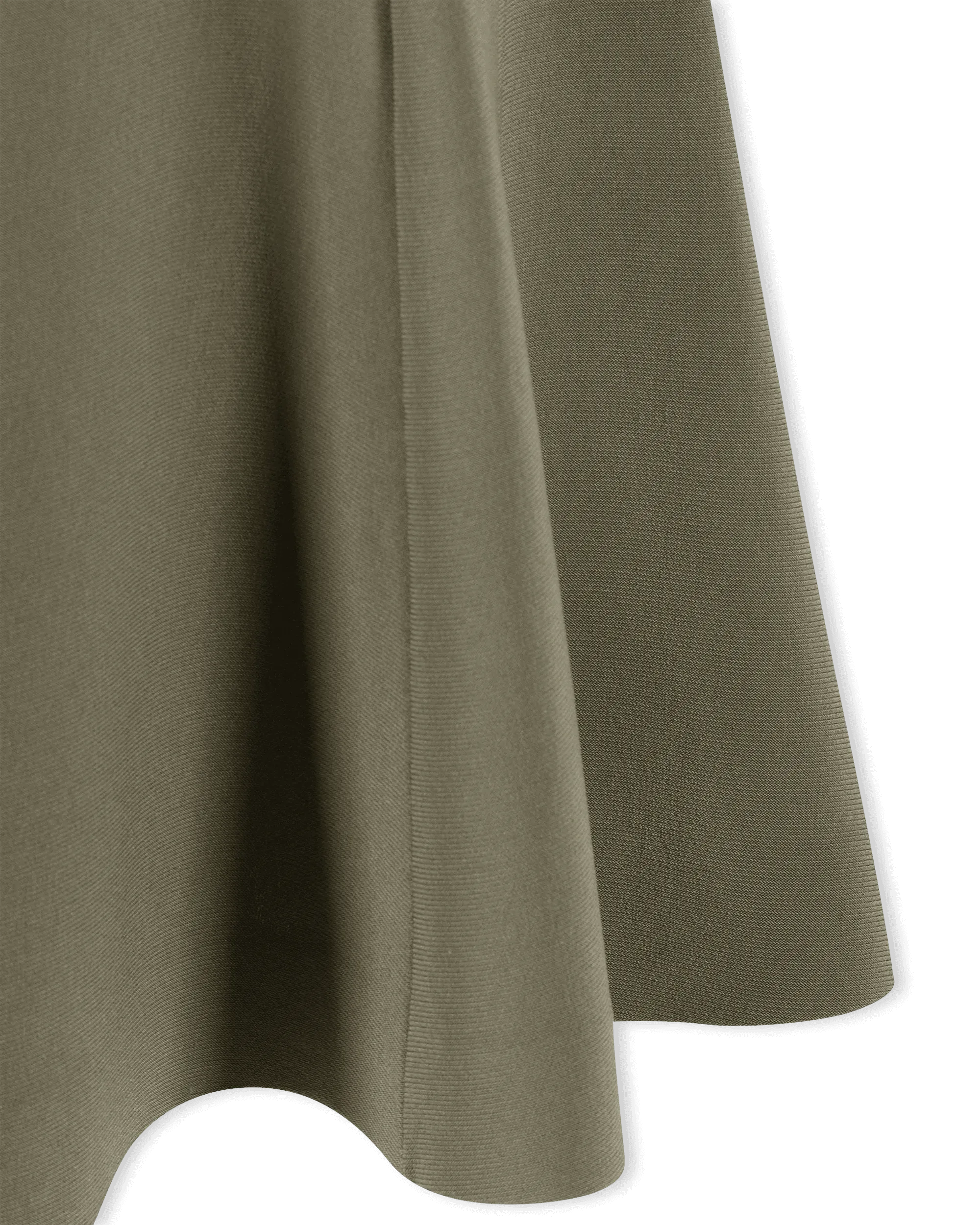 Sleeveless Turtleneck Fishtail Midi Dress - DIHSAN