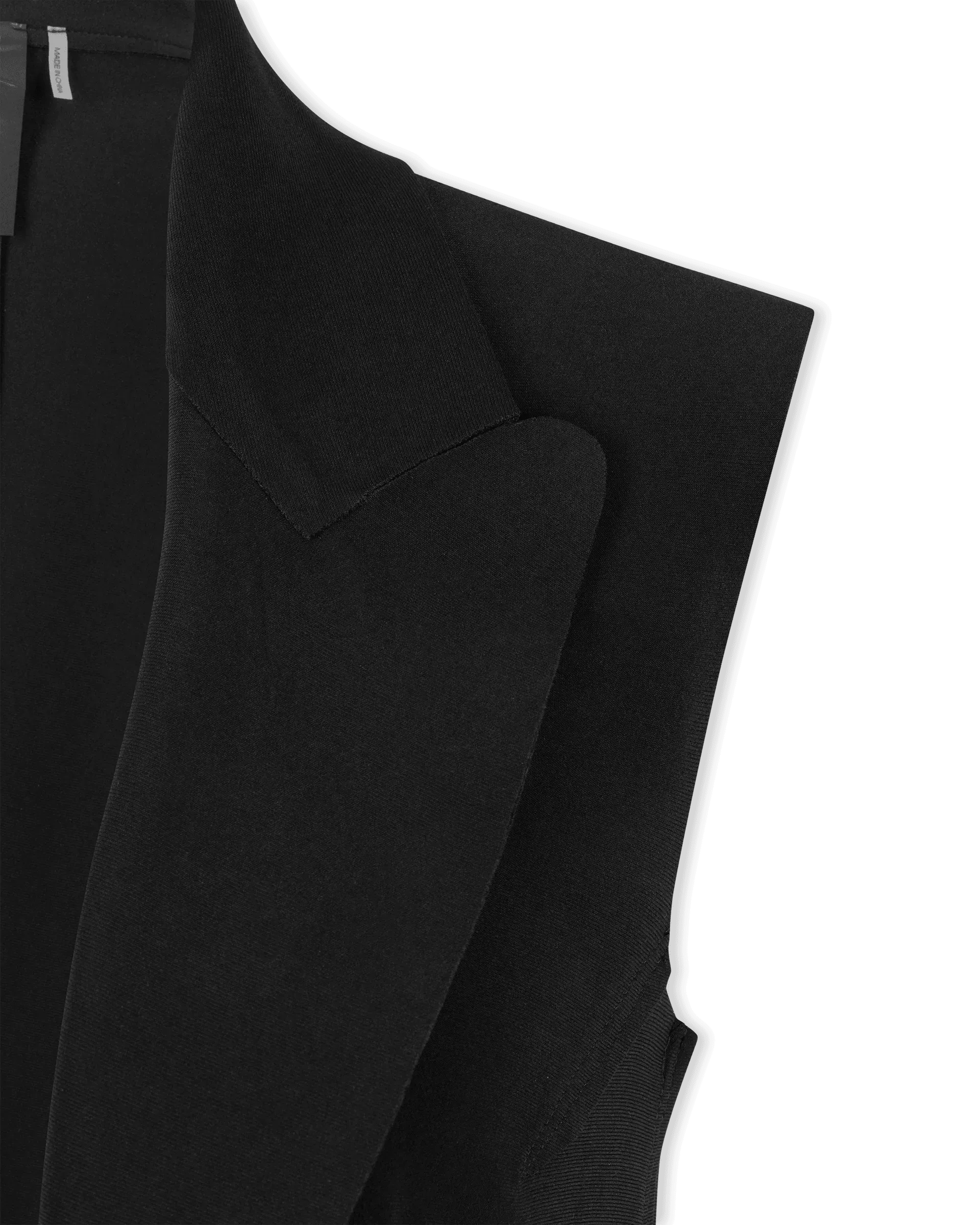 Single Breasted Sleeveless Jacket - DIHSAN