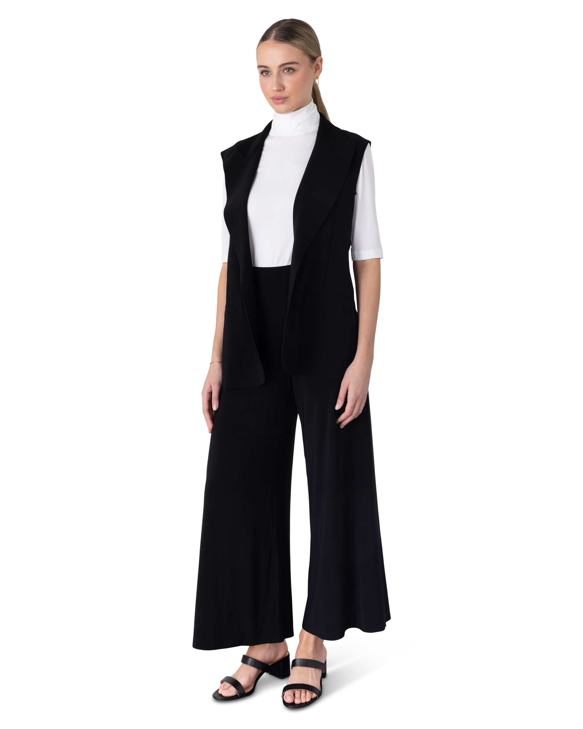 Black Blazer Vest