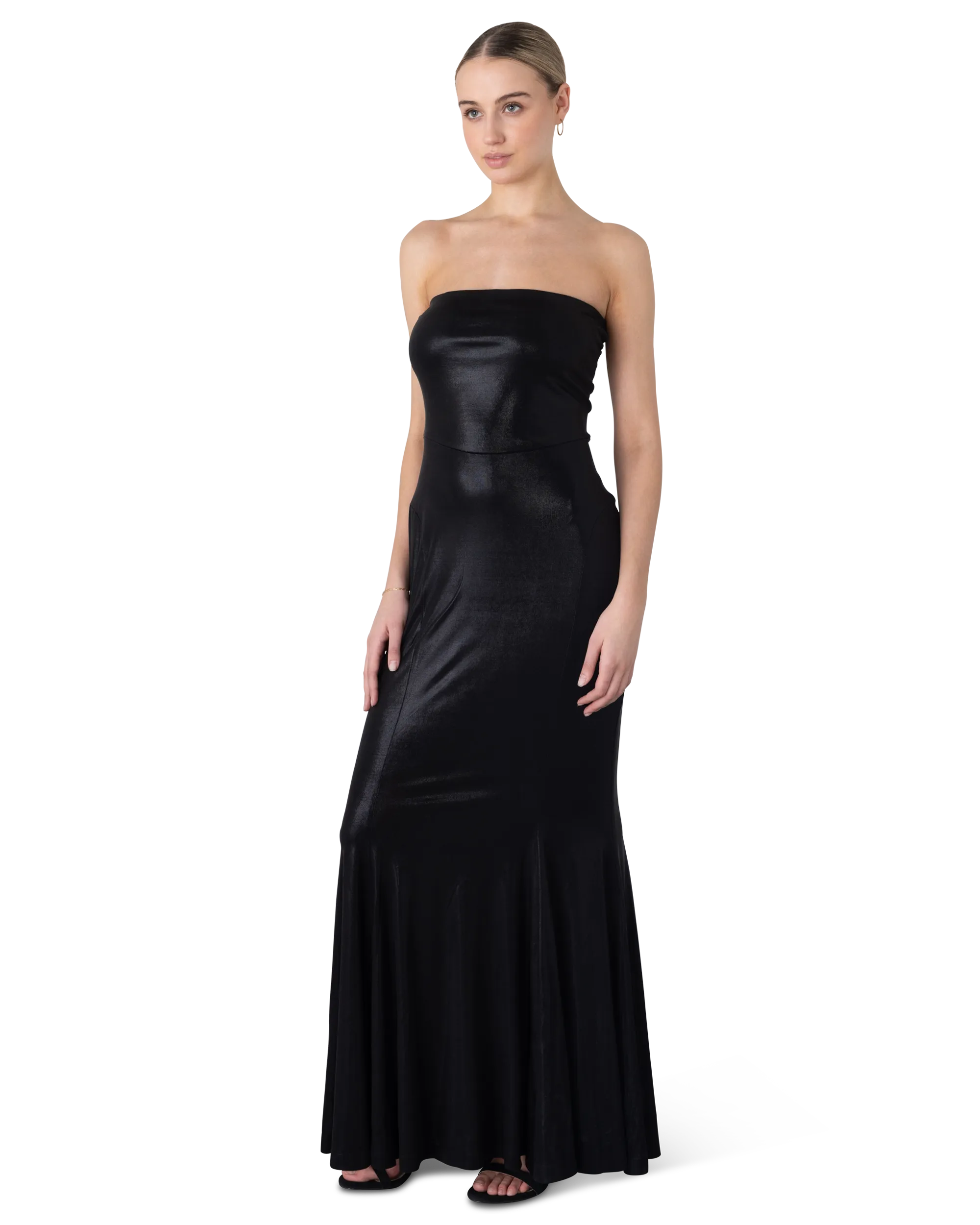 Norma Kamali Strapless Fishtail Gown