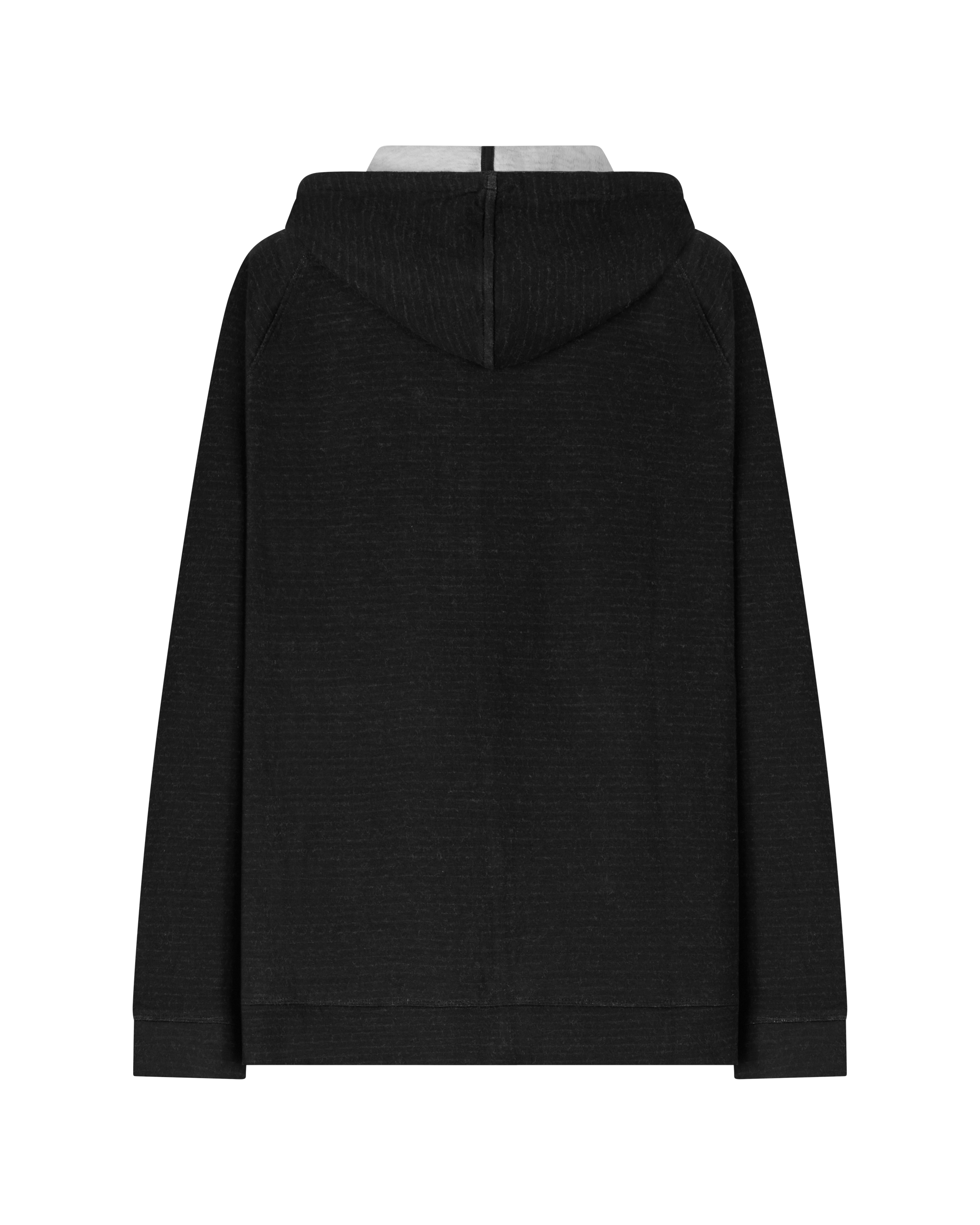 Double Plaited Knit Zip Hoodie