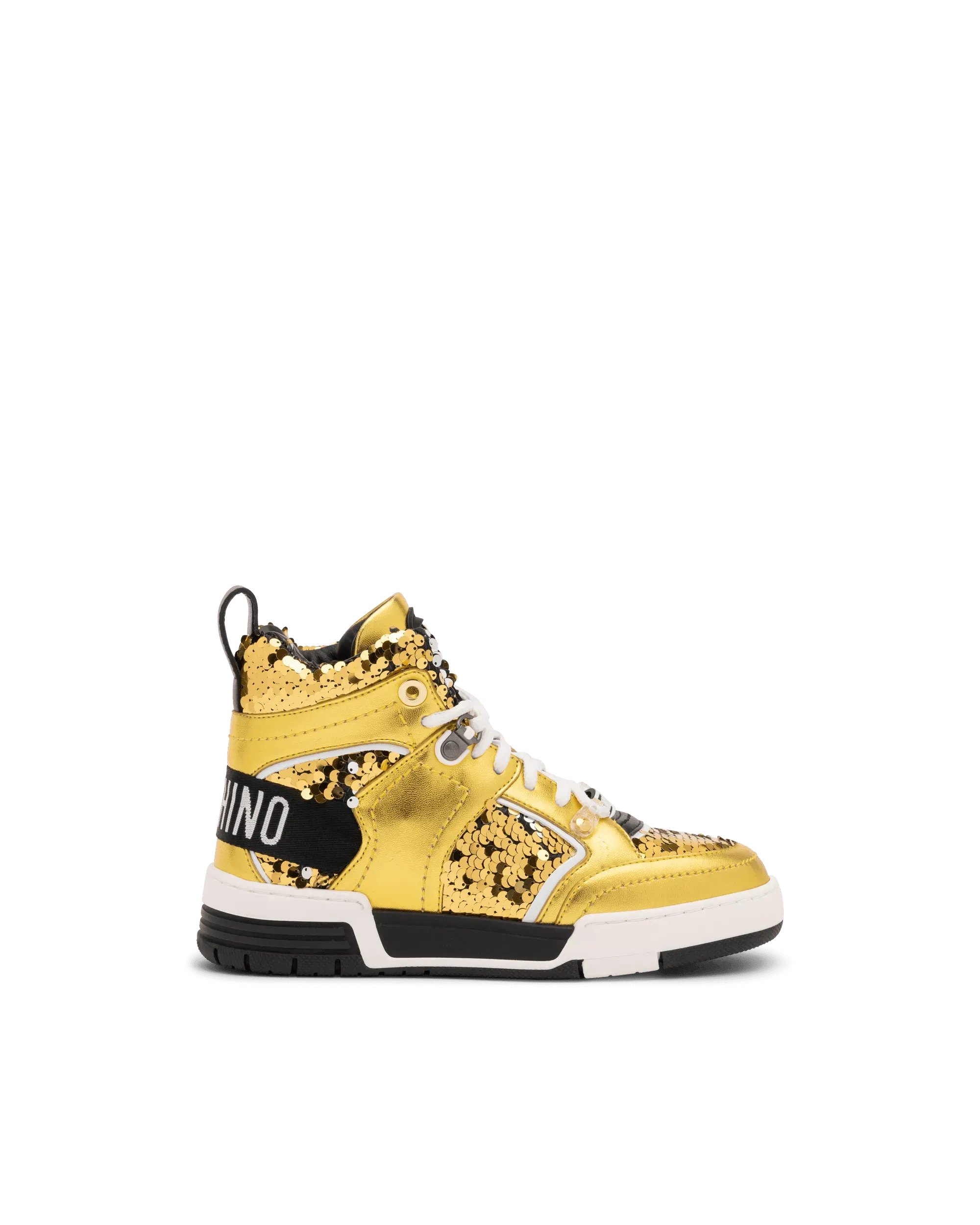 Streetball Sequin High-Top Sneakers - DIHSAN