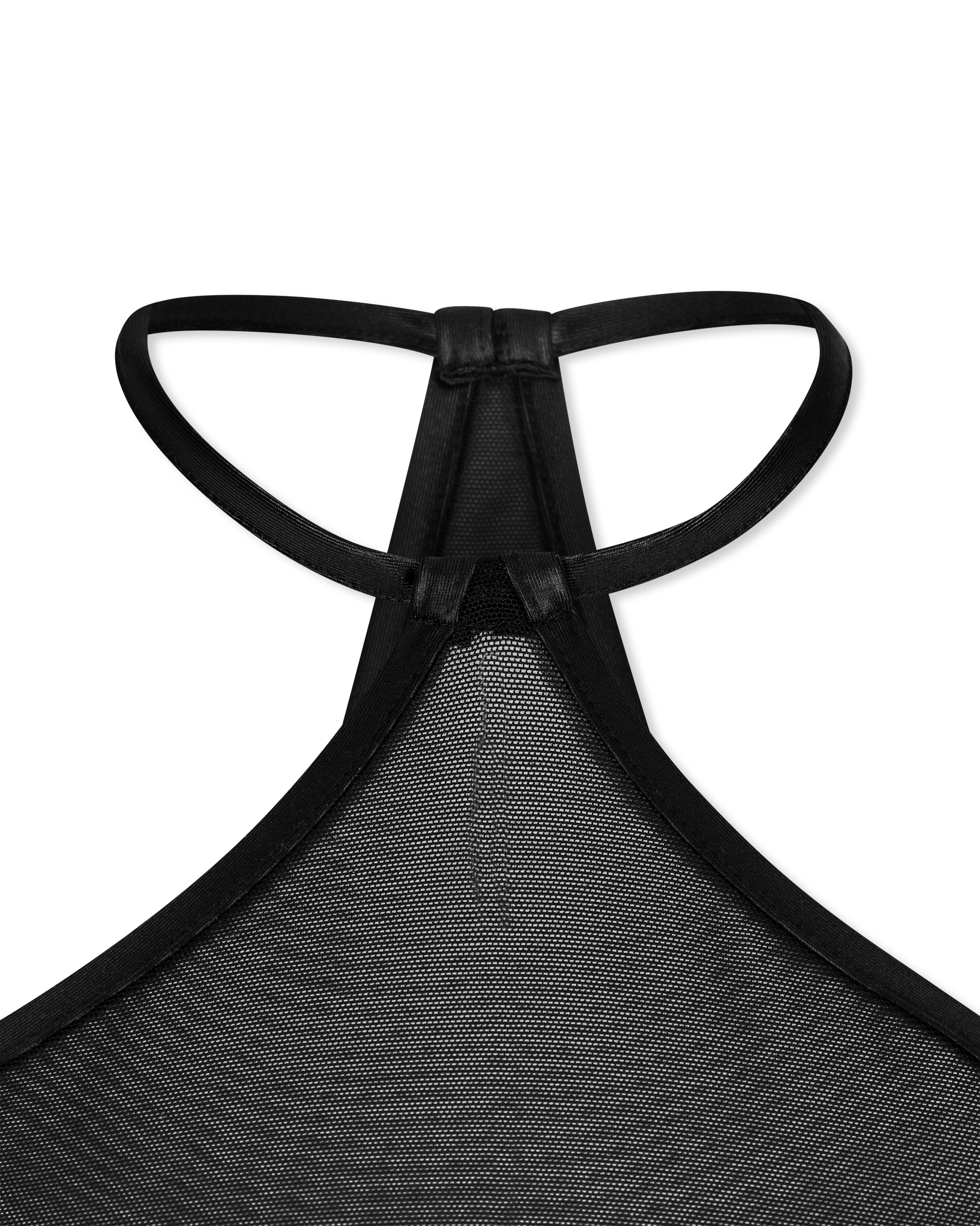 Sheer Panelled Cropped Top