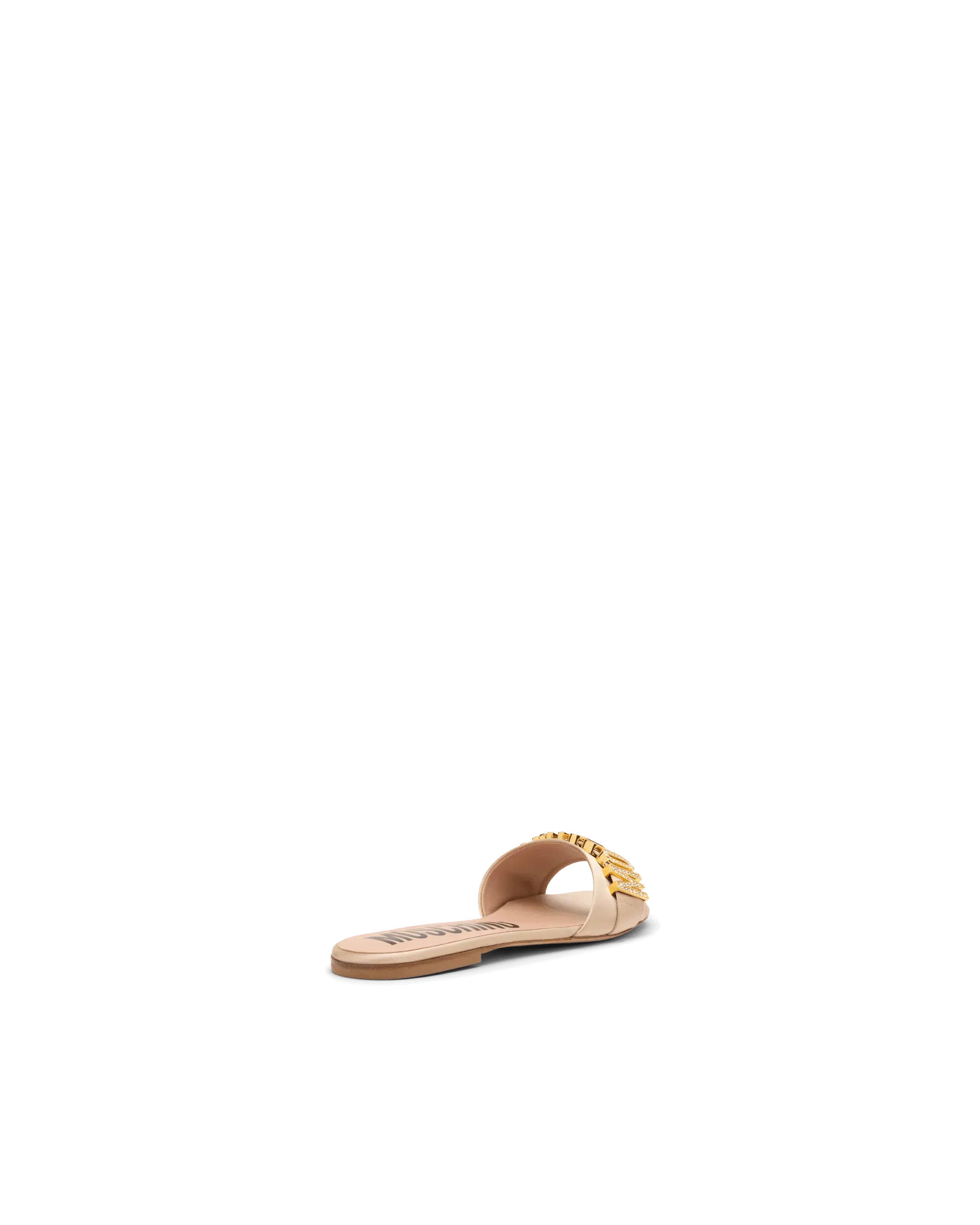 Logo Satin Mule Sandals - DIHSAN