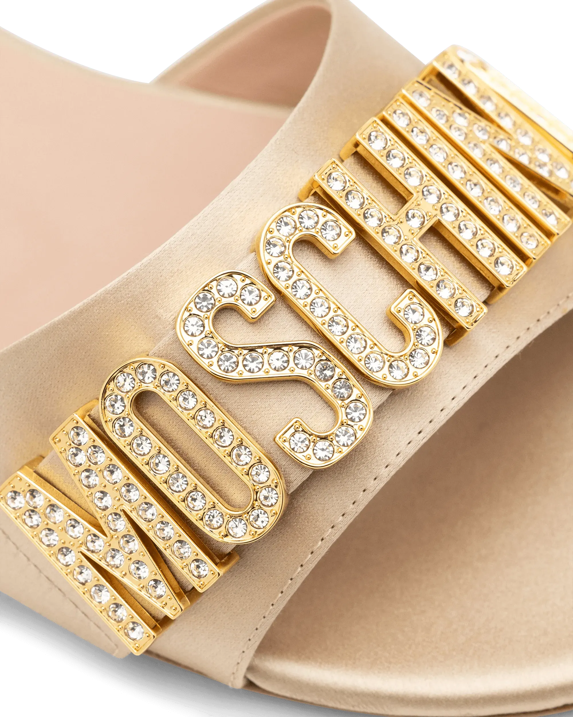 Logo Satin Mule Sandals - DIHSAN