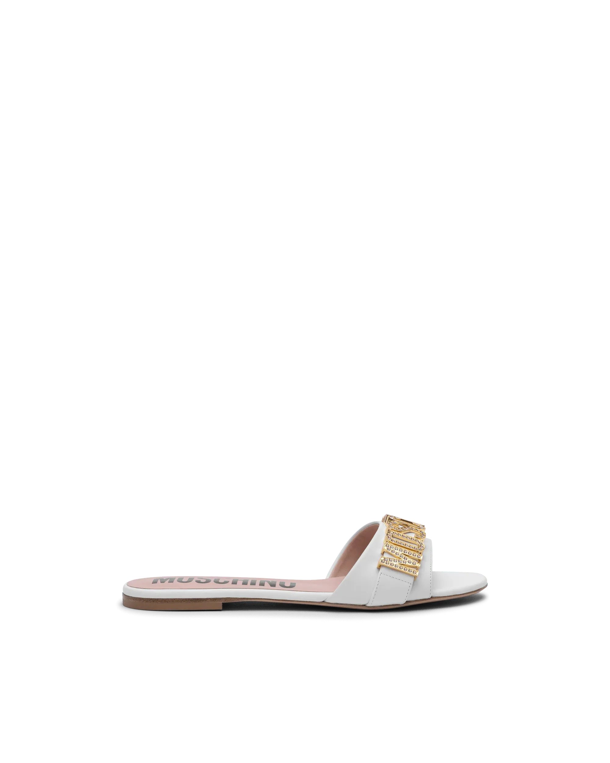 Logo Leather Mule Sandals - DIHSAN