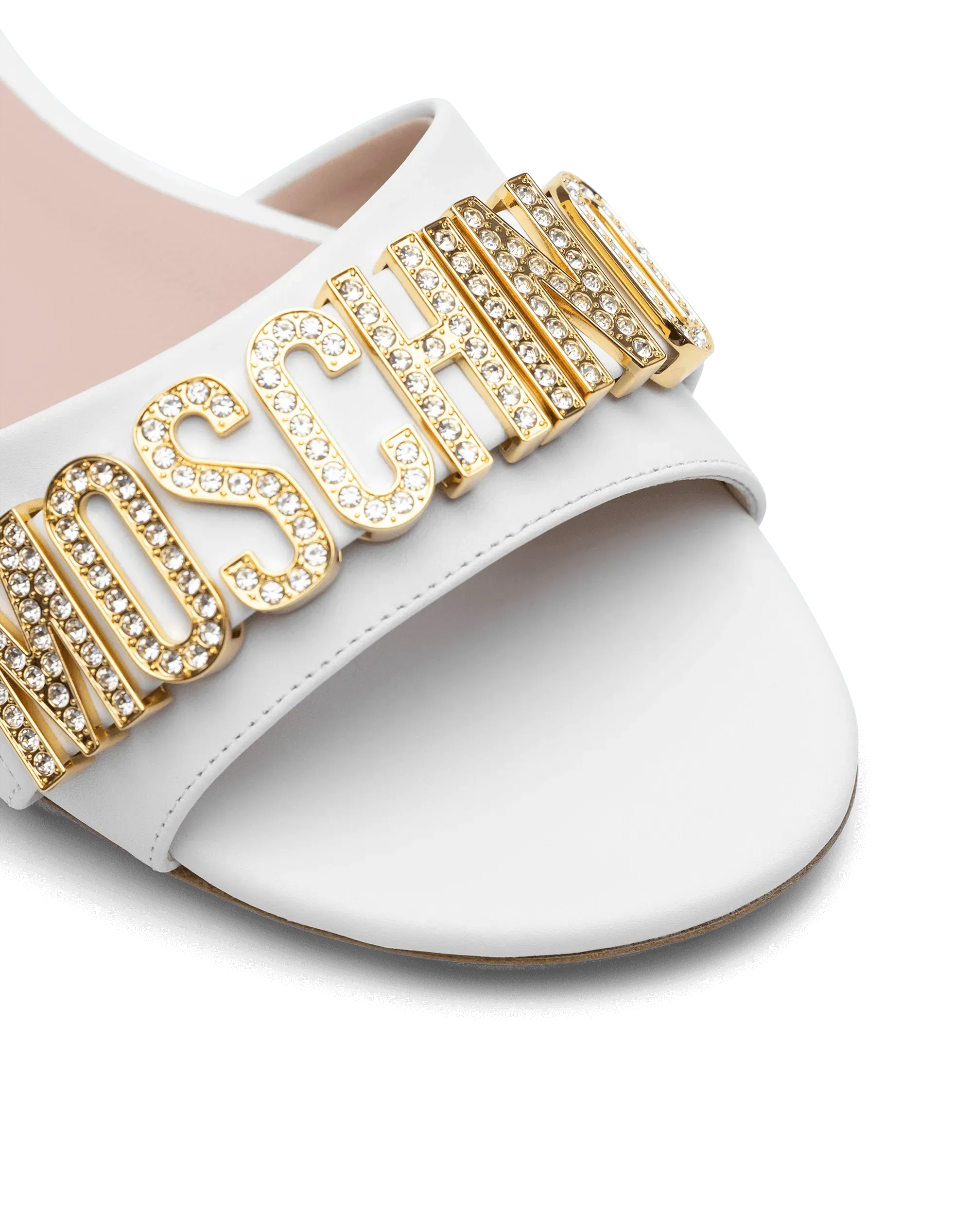 Logo Leather Mule Sandals - DIHSAN