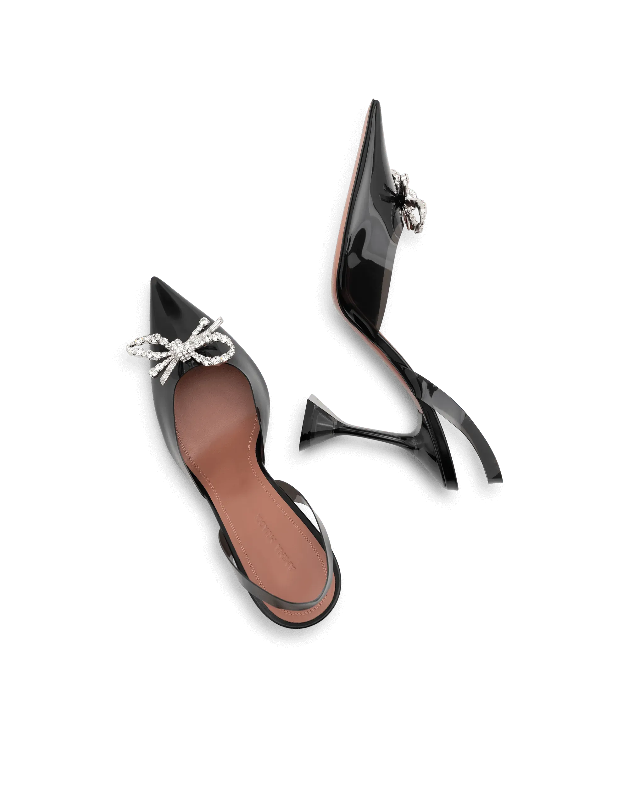 Rosie Glass Sling 95MM Pumps - DIHSAN