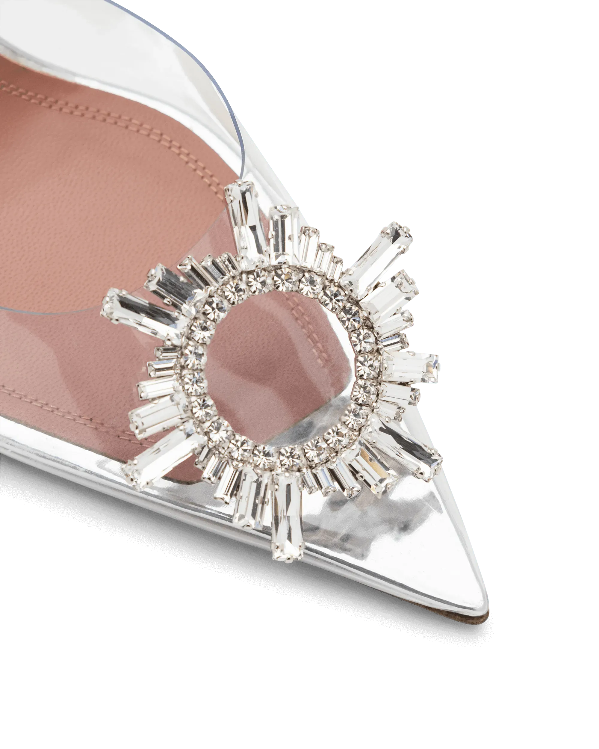 Begum Glass Sling Pumps - DIHSAN