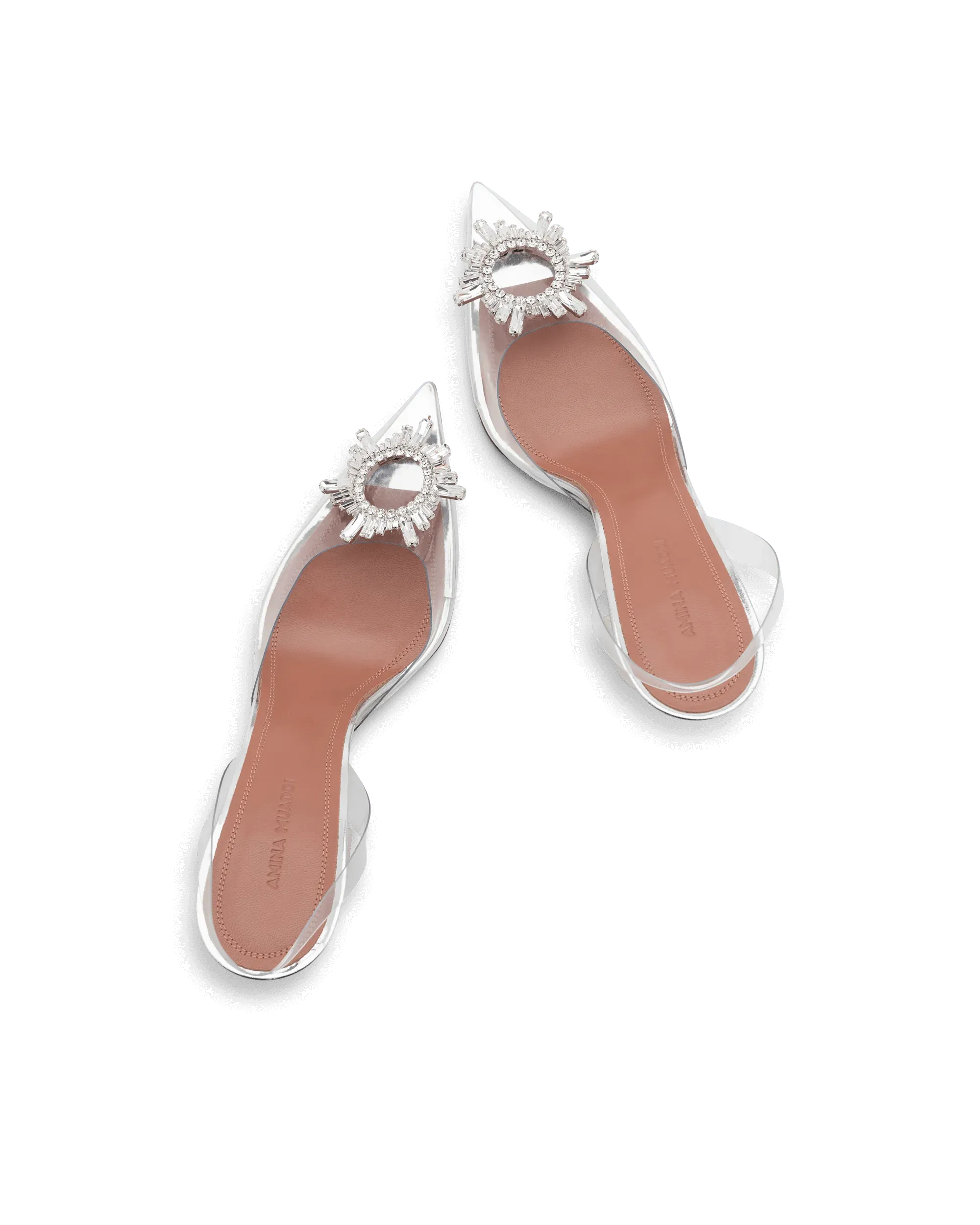 Begum Glass Sling Pumps - DIHSAN
