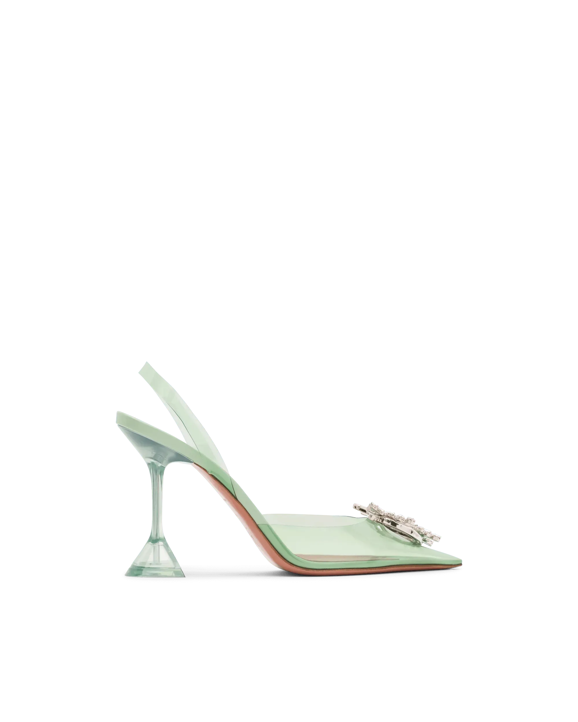 Begum Glass Sling Pumps - DIHSAN