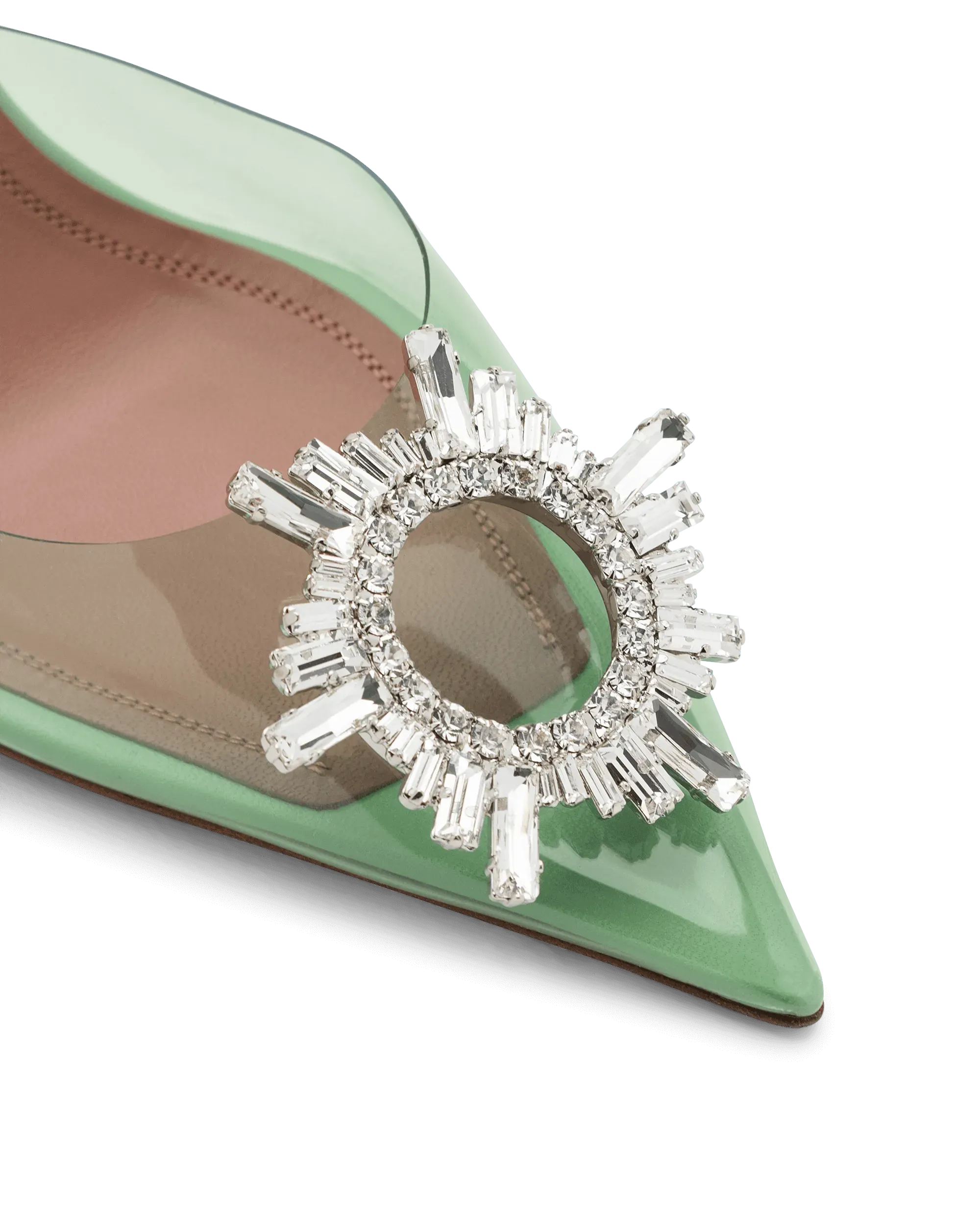 Begum Glass Sling Pumps - DIHSAN