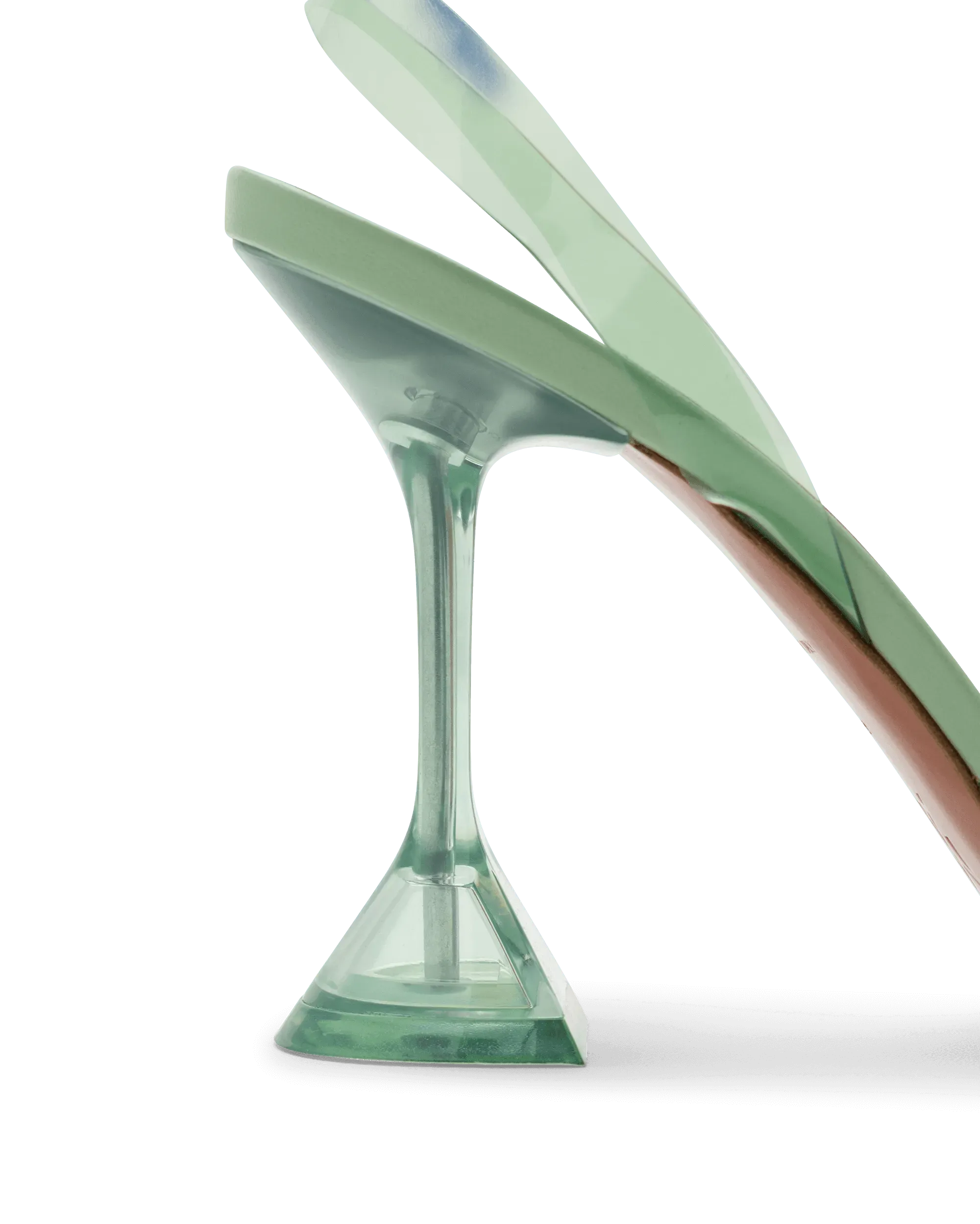 Begum Glass Sling Pumps - DIHSAN