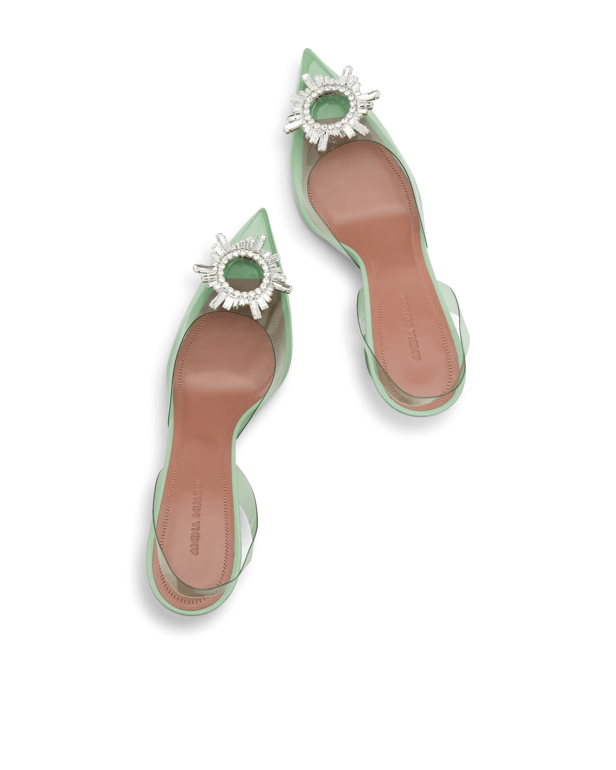 Begum Glass Sling Pumps - DIHSAN