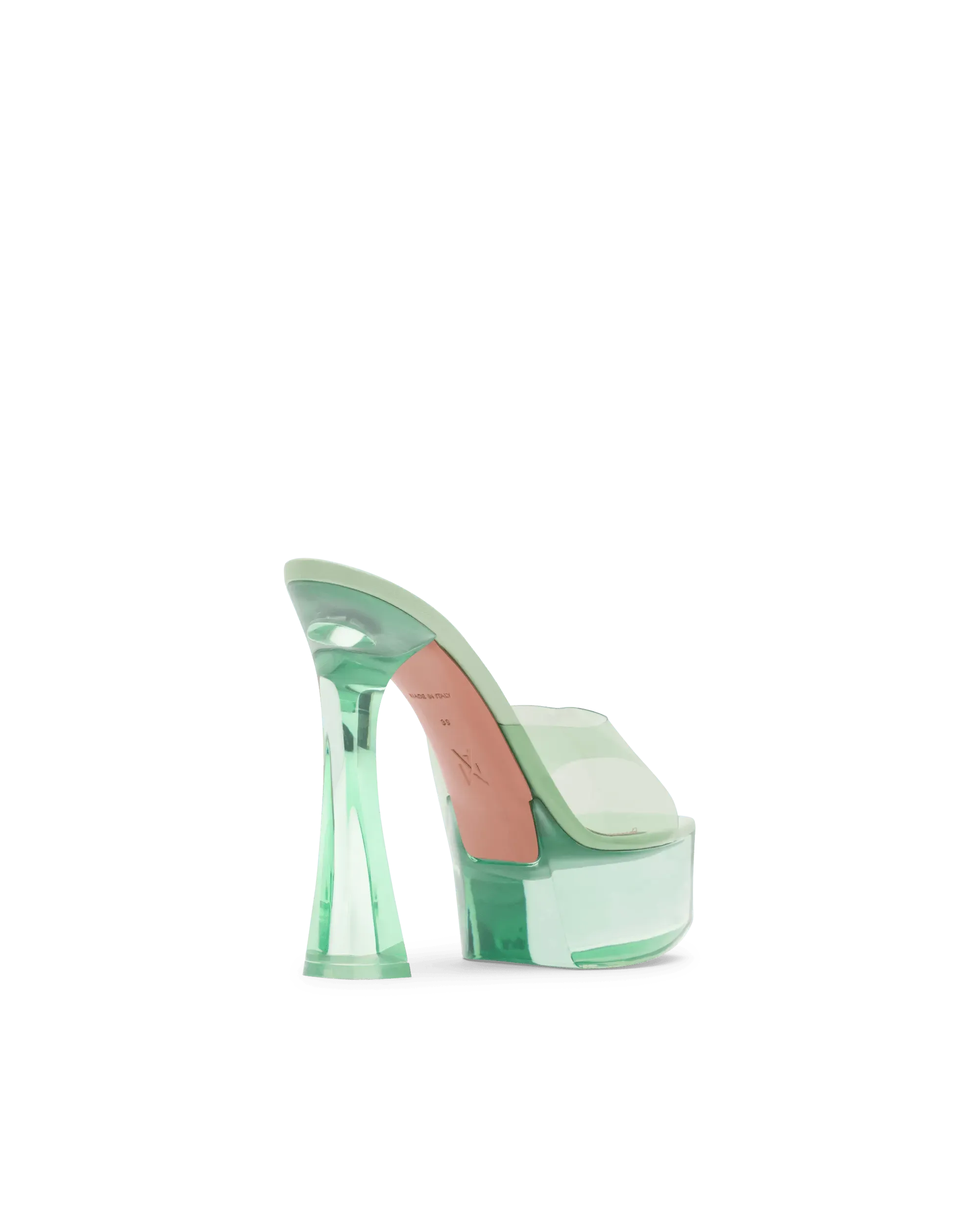 Dalida Glass PVC Platform Sandals - DIHSAN