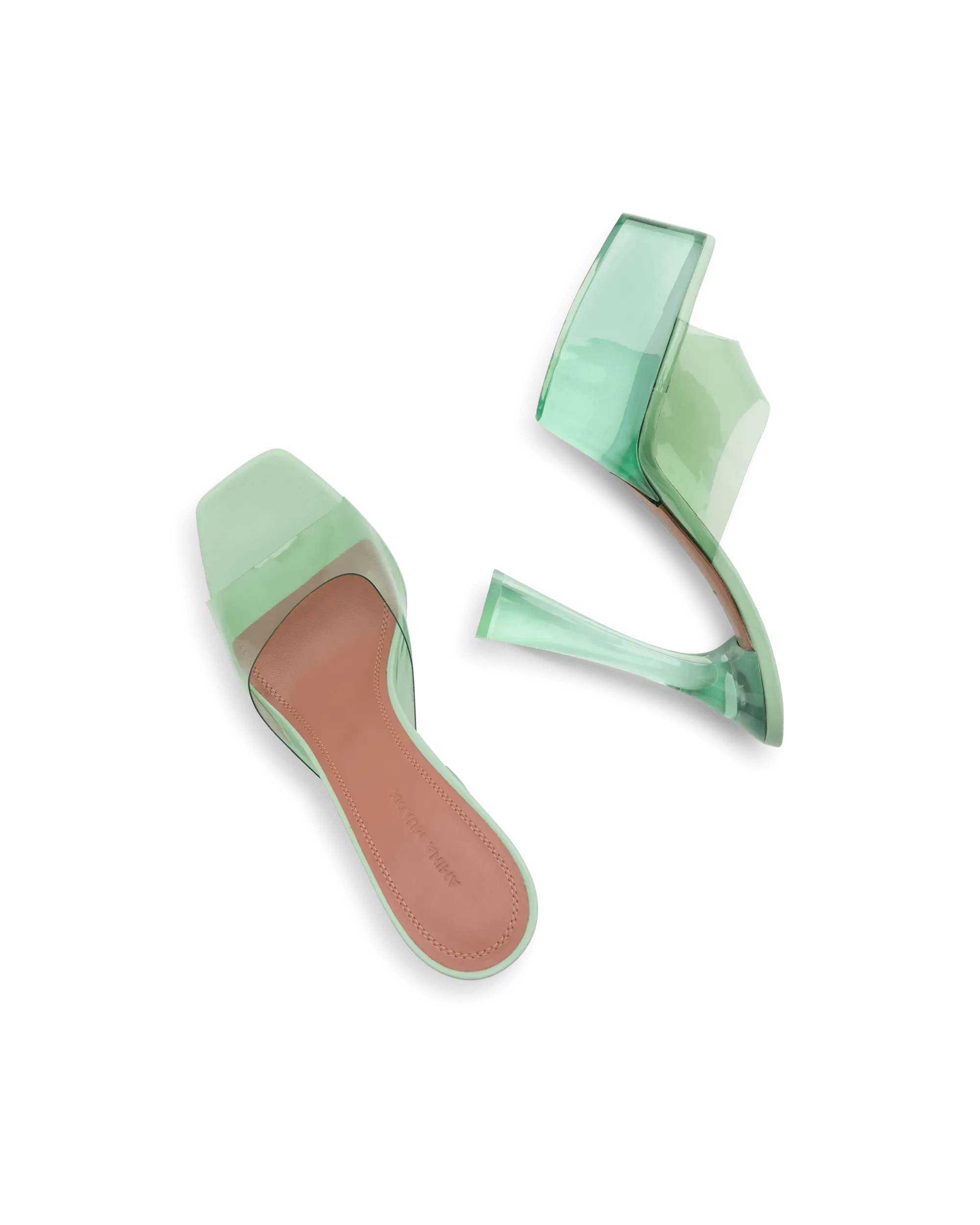 Dalida Glass PVC Platform Sandals - DIHSAN