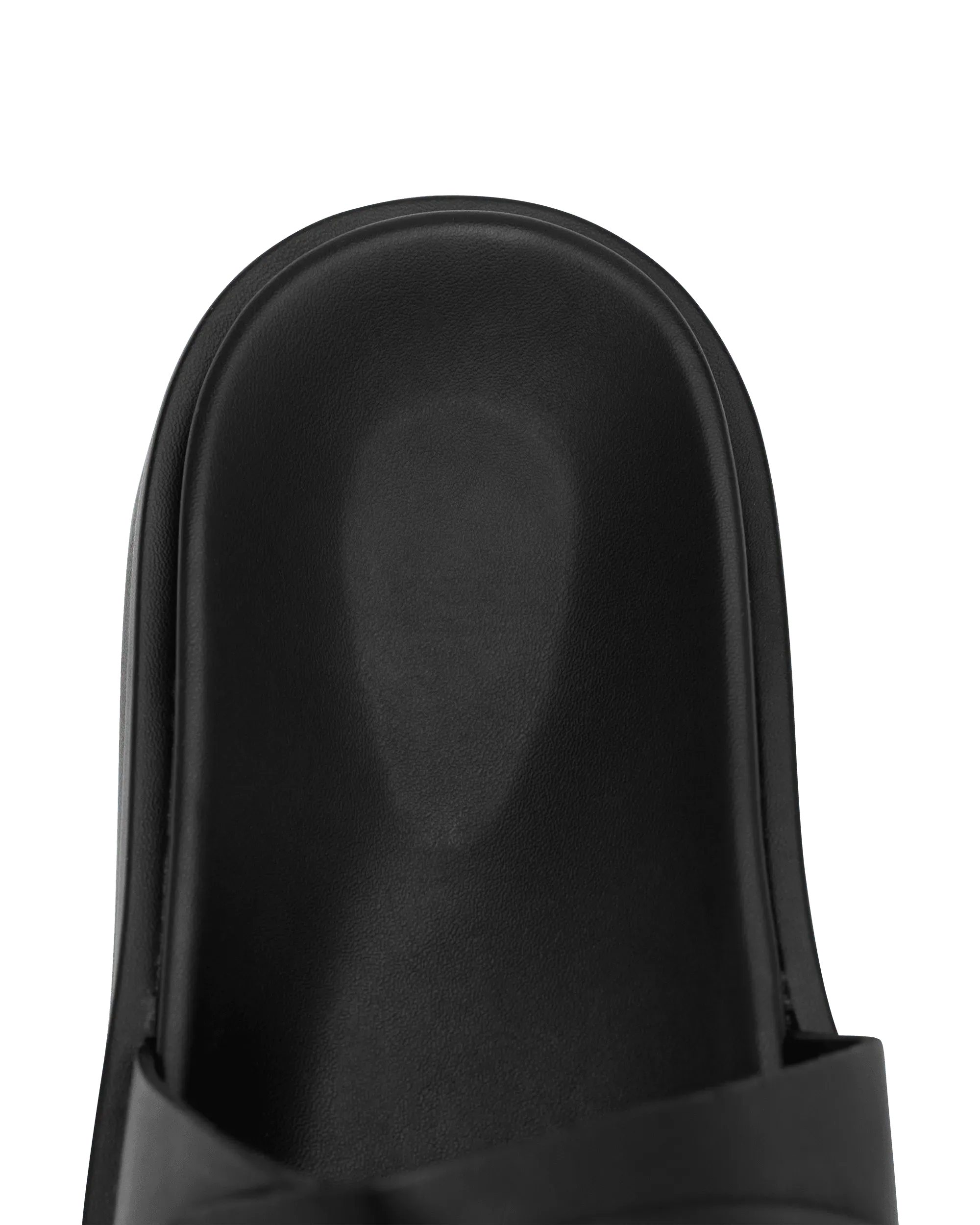 Black Polyurethane Oval D SA-Slides by Diesel | DIHSAN