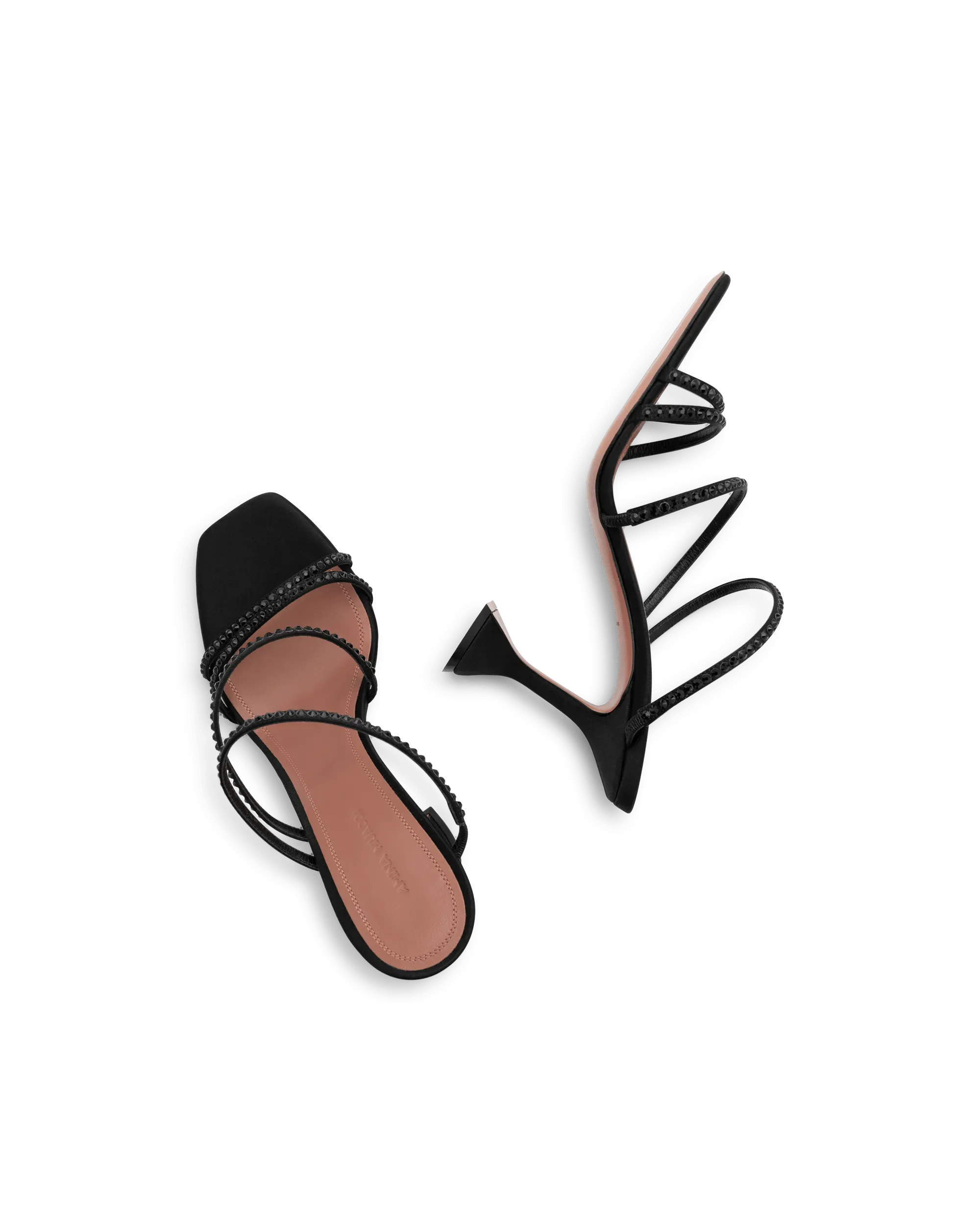 Naima Crystal Slipper 95mm Heeled Sandals - DIHSAN